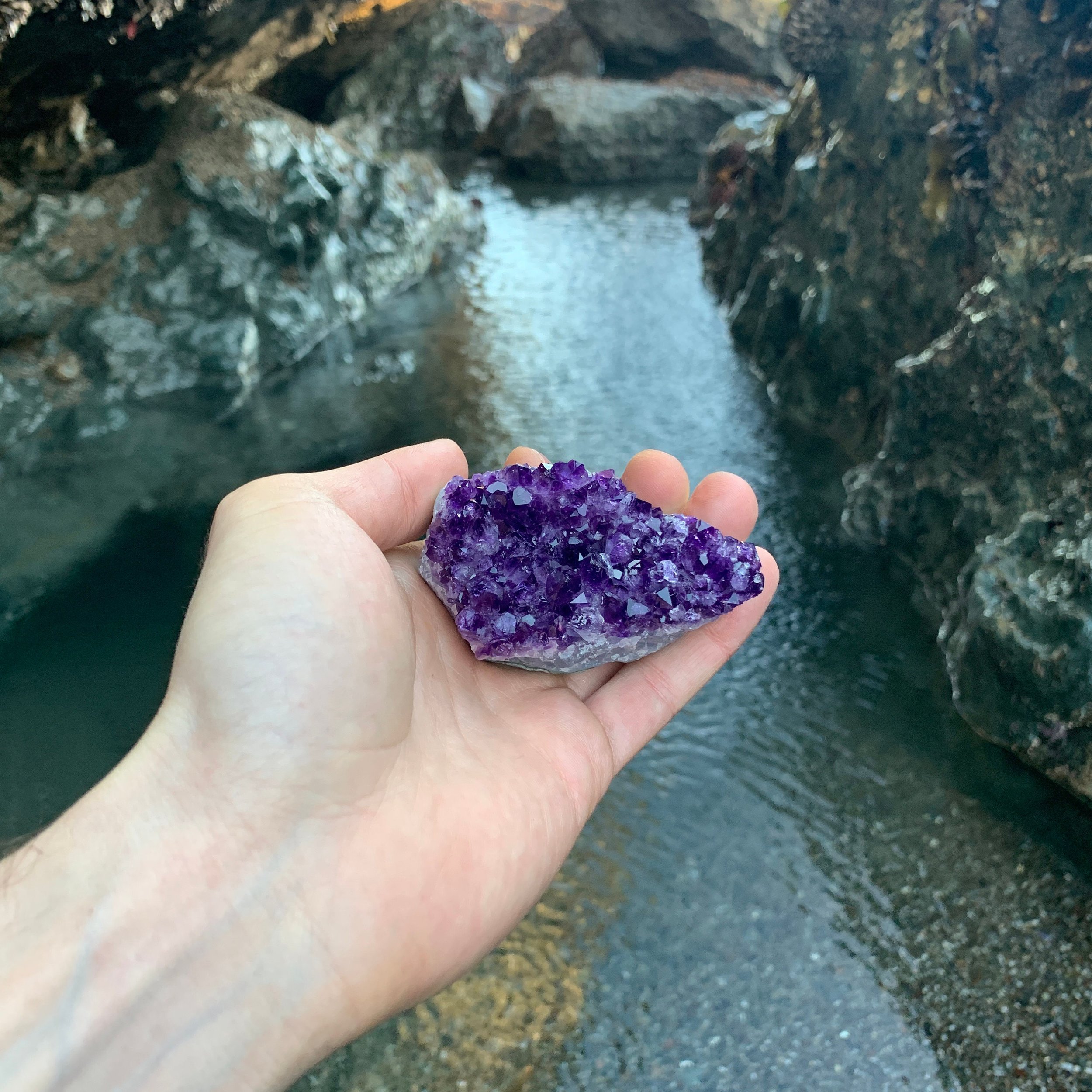 Amethyst Raw Crystal Clusters (1.50-2.50 Inch - AAA Grade - 6-10 Pieces Per Pound) Ethically Sourced from Uruguay - Beyond Bohemian