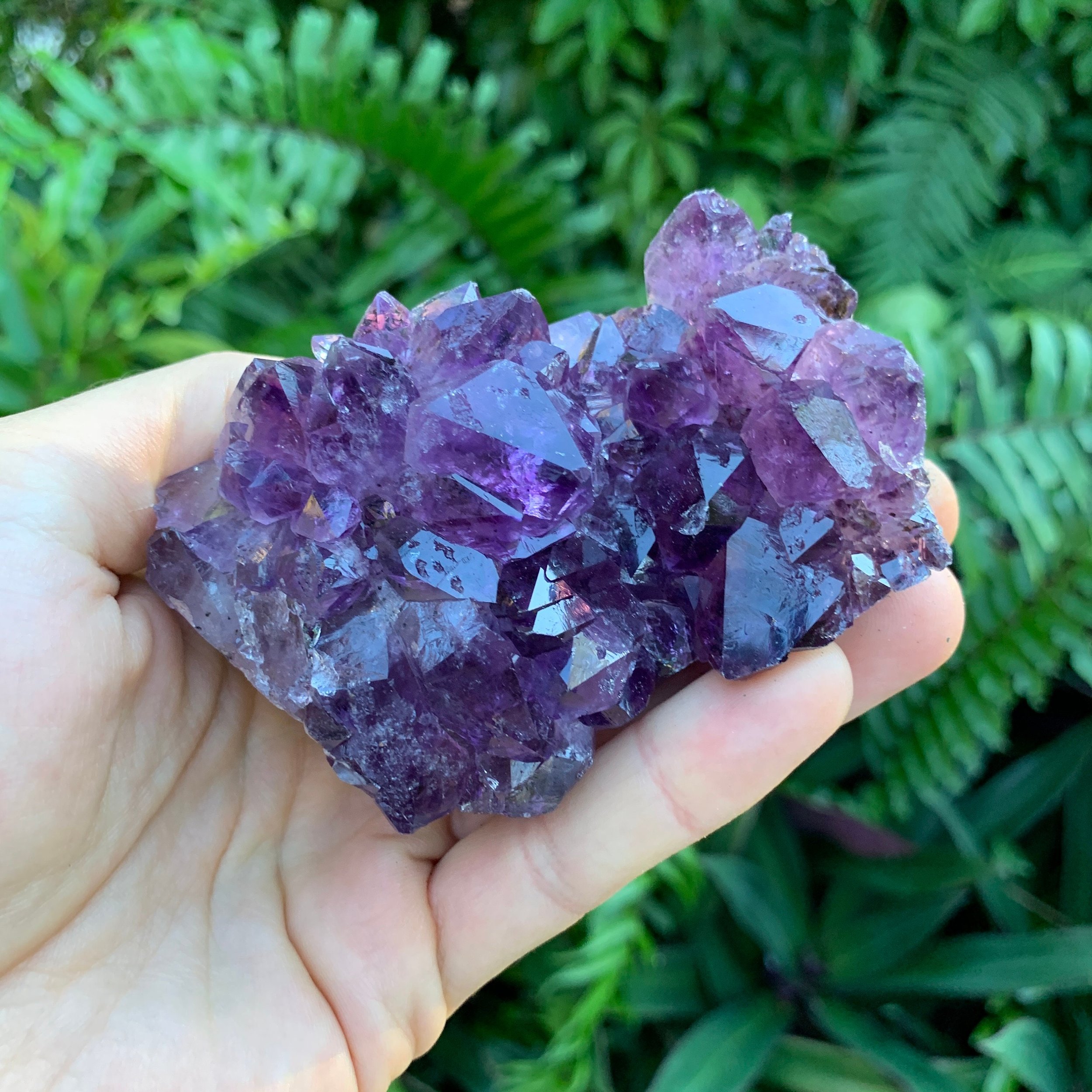 Amethyst Raw Crystal Clusters (2-3 Inch - AA Grade - 3-4 Pieces Per Pound) Ethically Sourced from Brazil - Beyond Bohemian