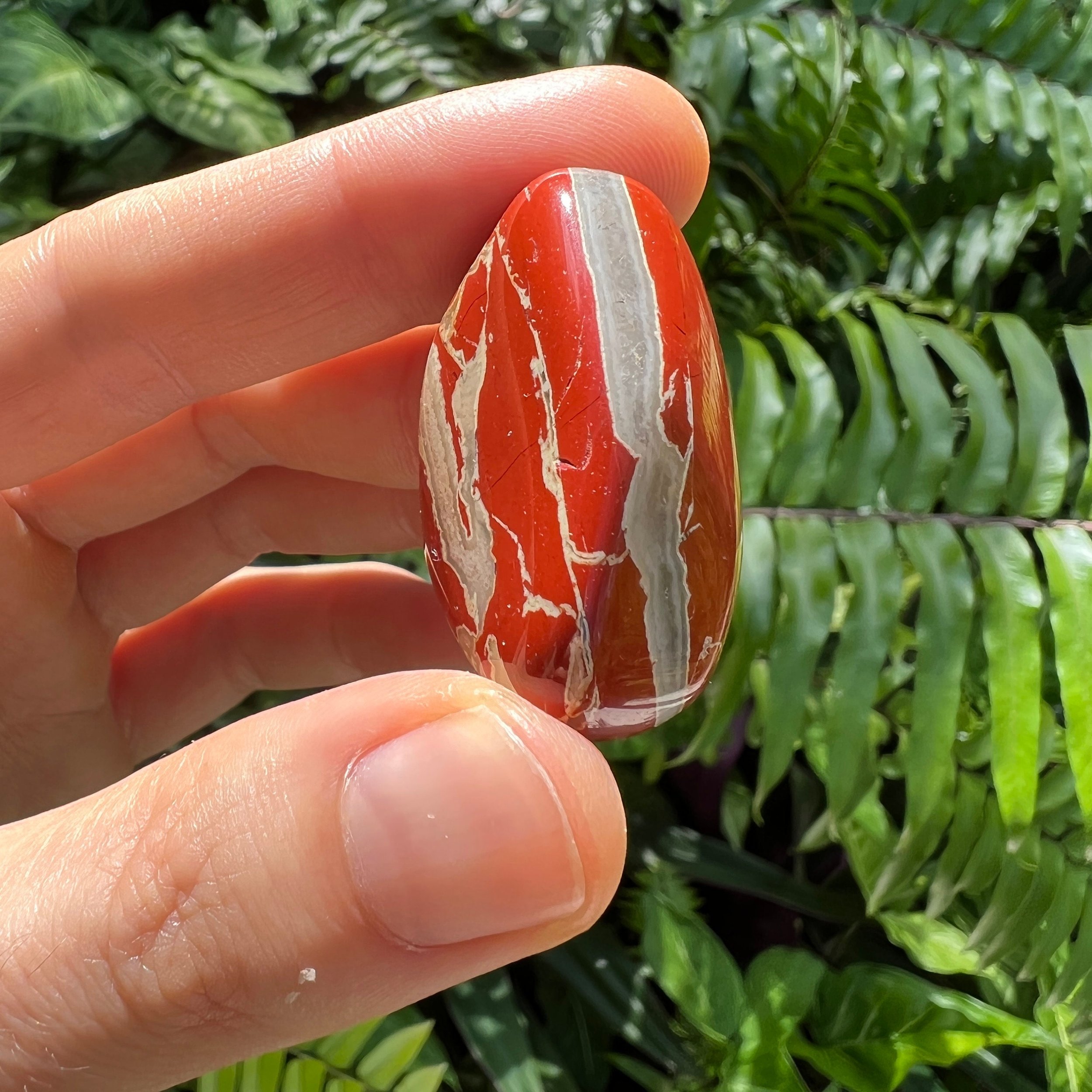 Red Jasper Tumbled Stones (1-1.50 Inch - AA Grade - 32-48 Pieces Per Pound) Ethically Sourced from South Africa - Beyond Bohemian