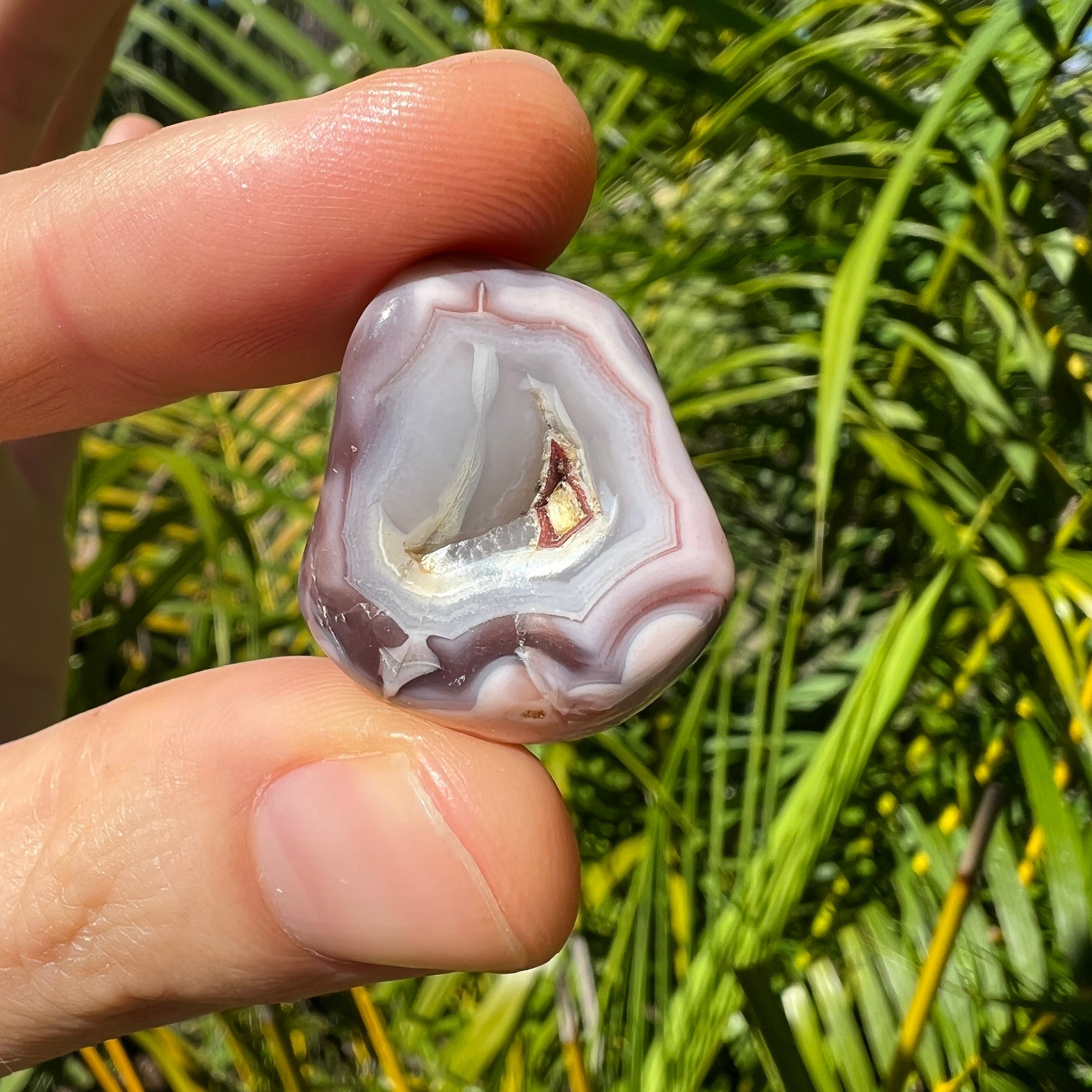 Pink Agate Tumbled Stones (1-1.50 Inch - AA Grade - 24-40 Pieces Per Pound) Ethically Sourced from Botswana - Beyond Bohemian