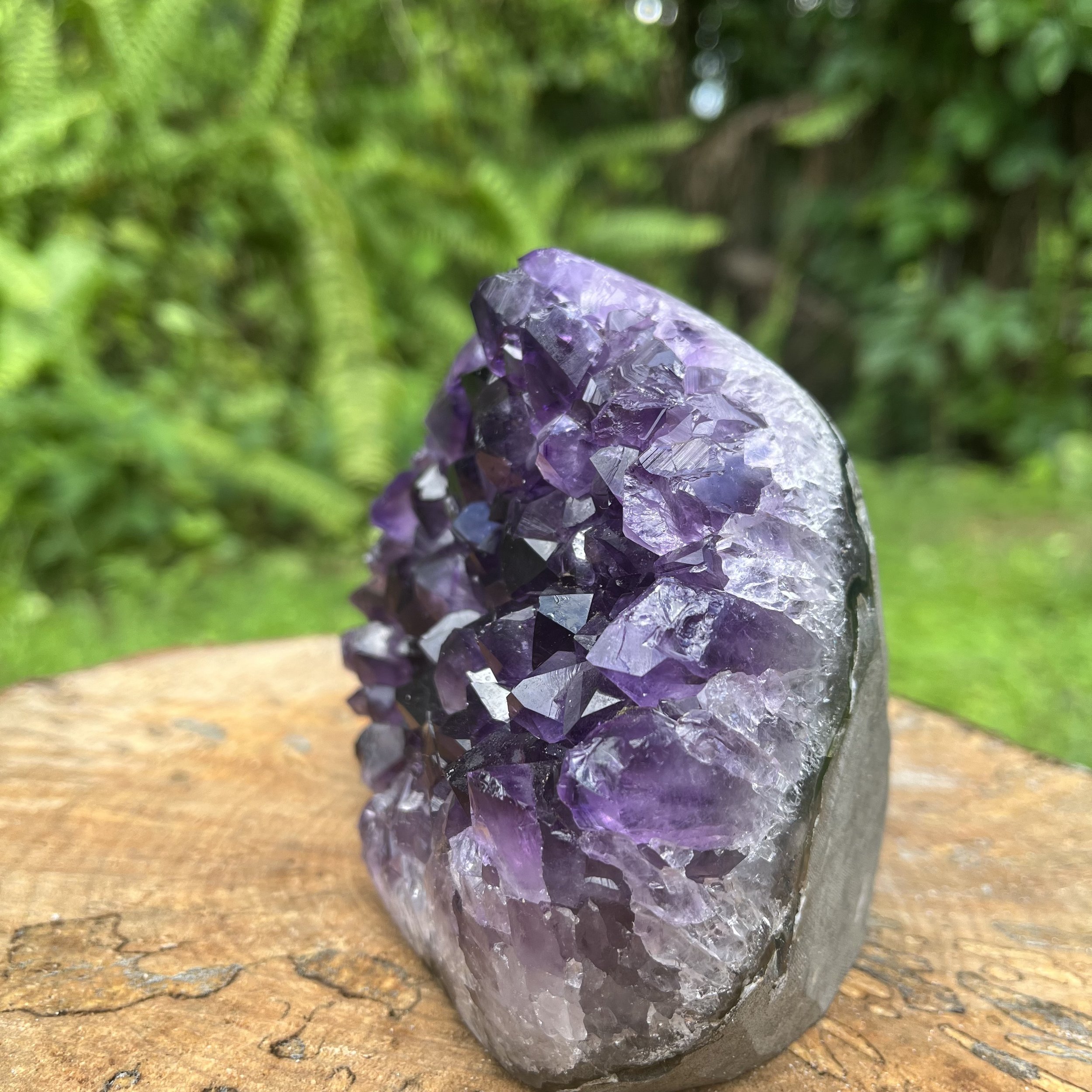 Amethyst Polished Crystal Geode Ethically Sourced from Uruguay - Beyond Bohemian