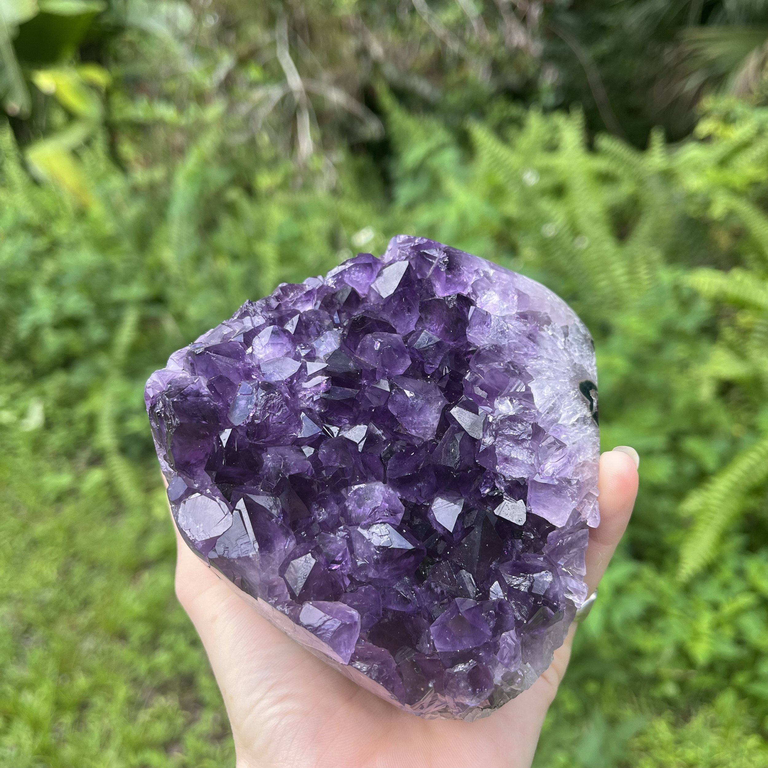 Amethyst Polished Crystal Geode Ethically Sourced from Uruguay - Beyond Bohemian