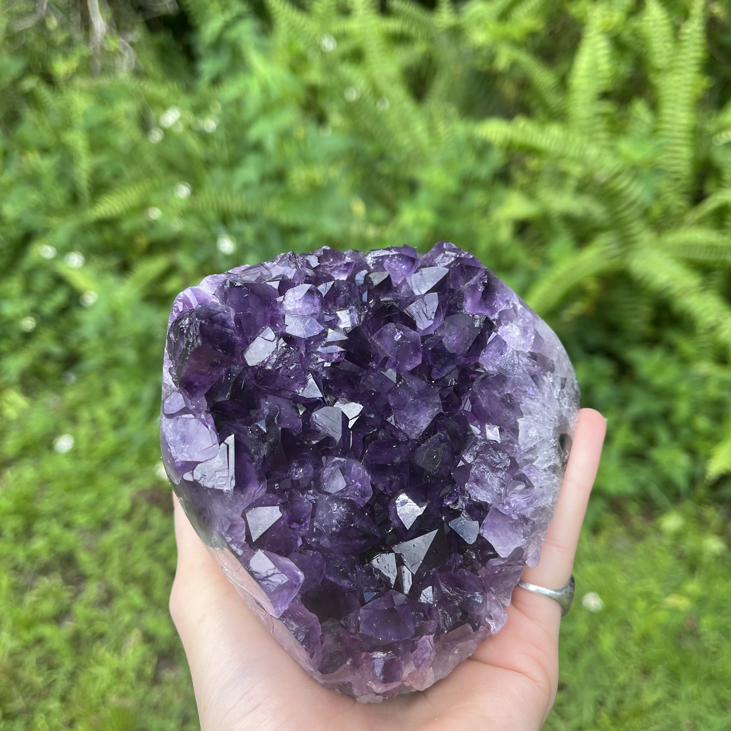 Amethyst Polished Crystal Geode Ethically Sourced from Uruguay - Beyond Bohemian