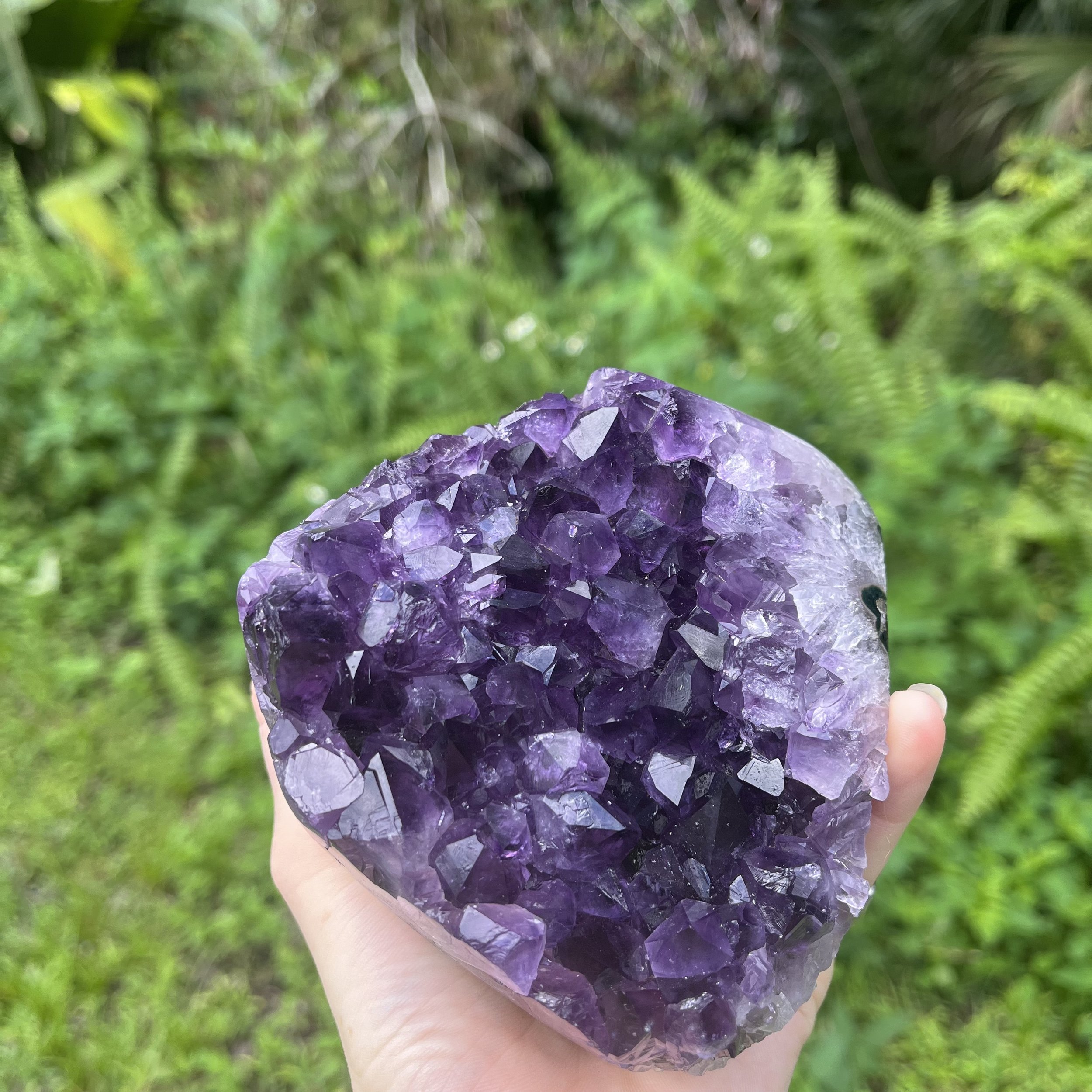 Amethyst Polished Crystal Geode Ethically Sourced from Uruguay - Beyond Bohemian