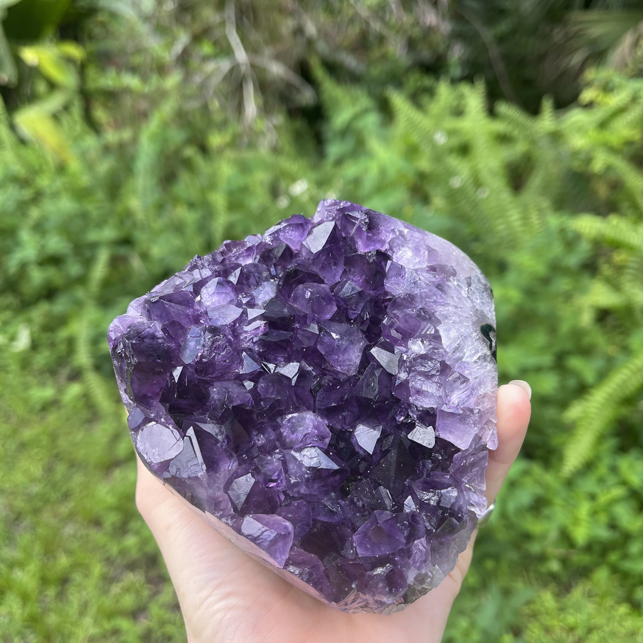 Amethyst Polished Crystal Geode Ethically Sourced from Uruguay - Beyond Bohemian