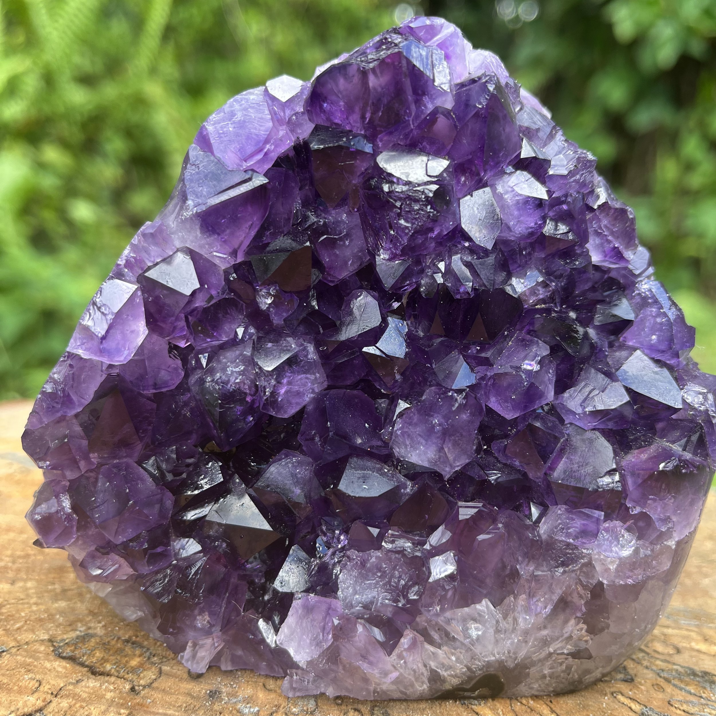Amethyst Polished Crystal Geode Ethically Sourced from Uruguay - Beyond Bohemian