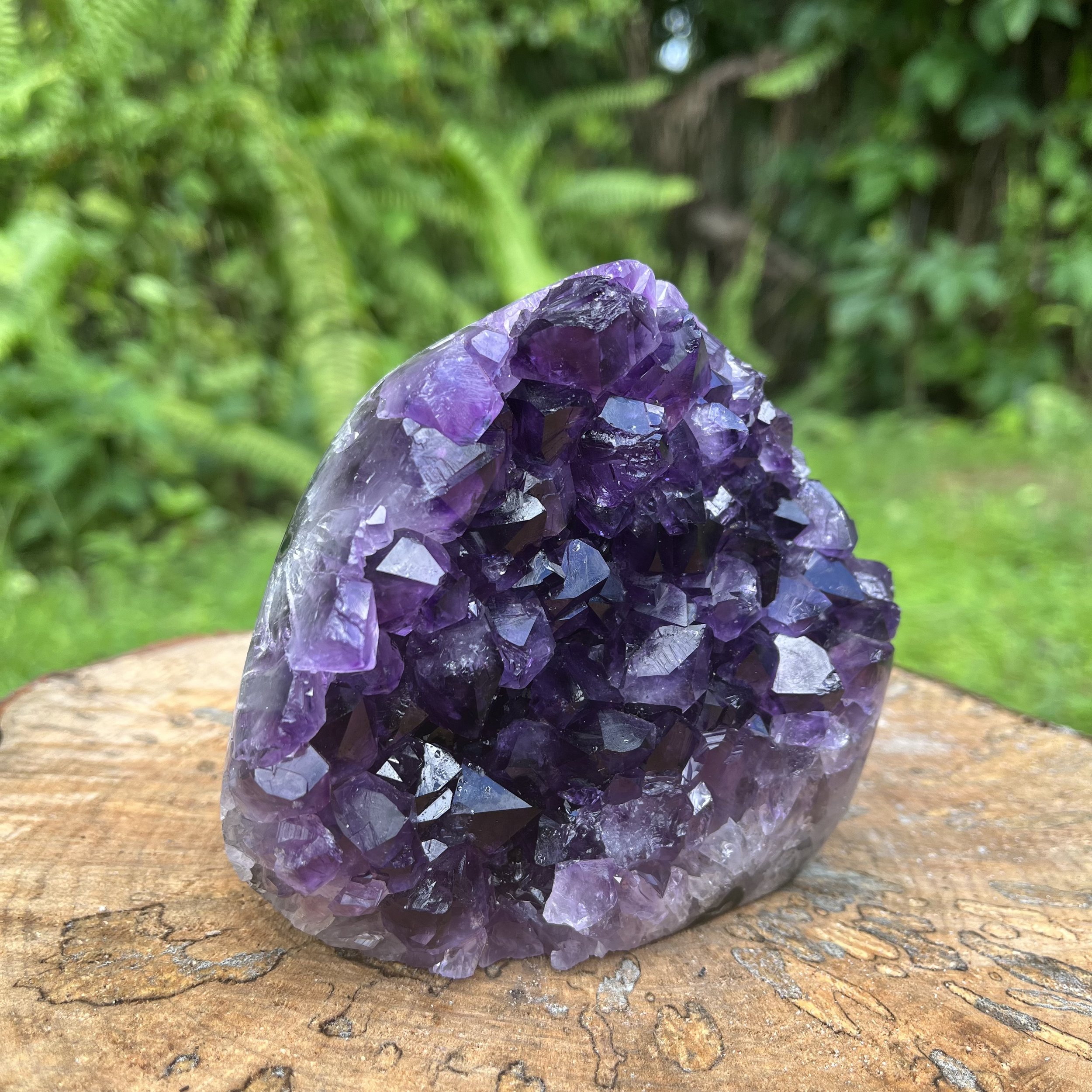 Amethyst Polished Crystal Geode Ethically Sourced from Uruguay - Beyond Bohemian