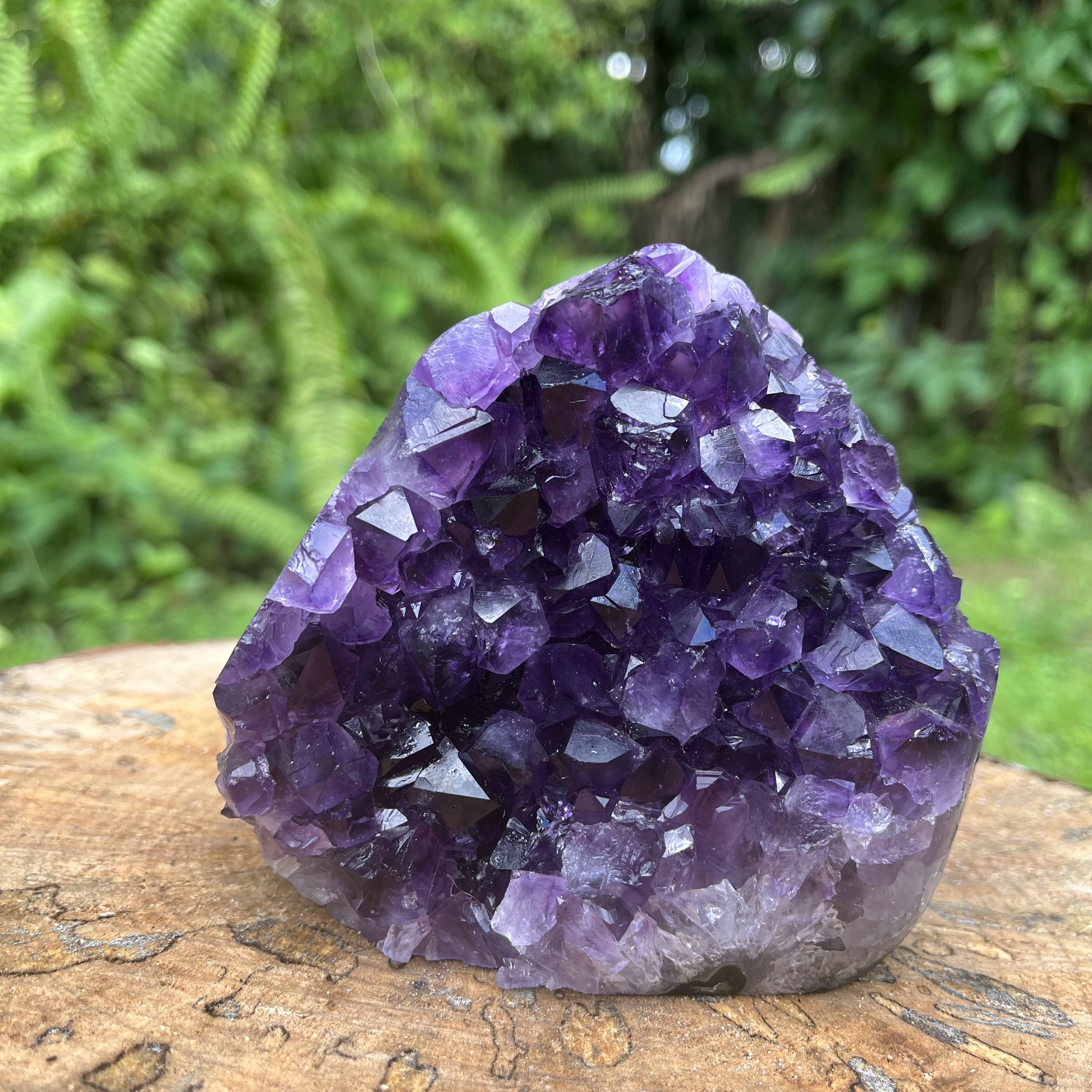 Amethyst Polished Crystal Geode Ethically Sourced from Uruguay - Beyond Bohemian