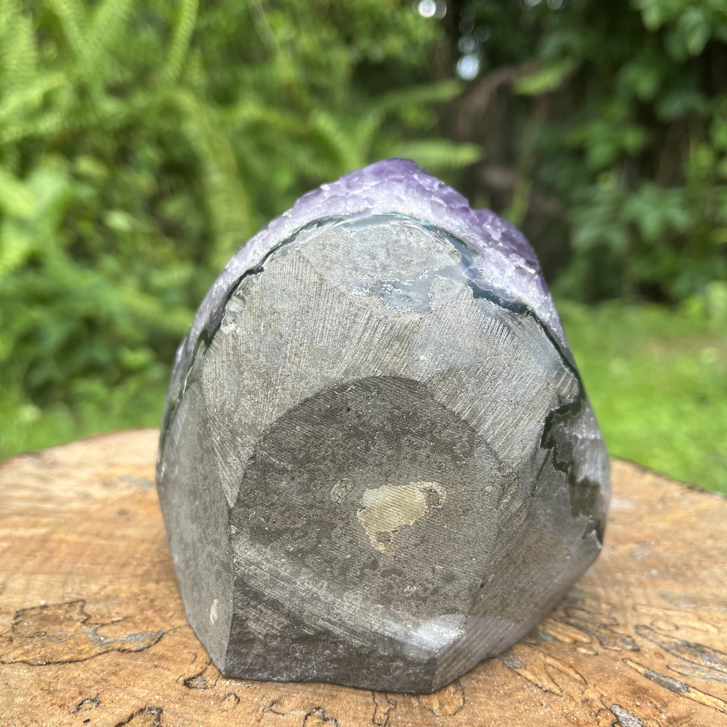 Amethyst Polished Crystal Geode Ethically Sourced from Uruguay - Beyond Bohemian