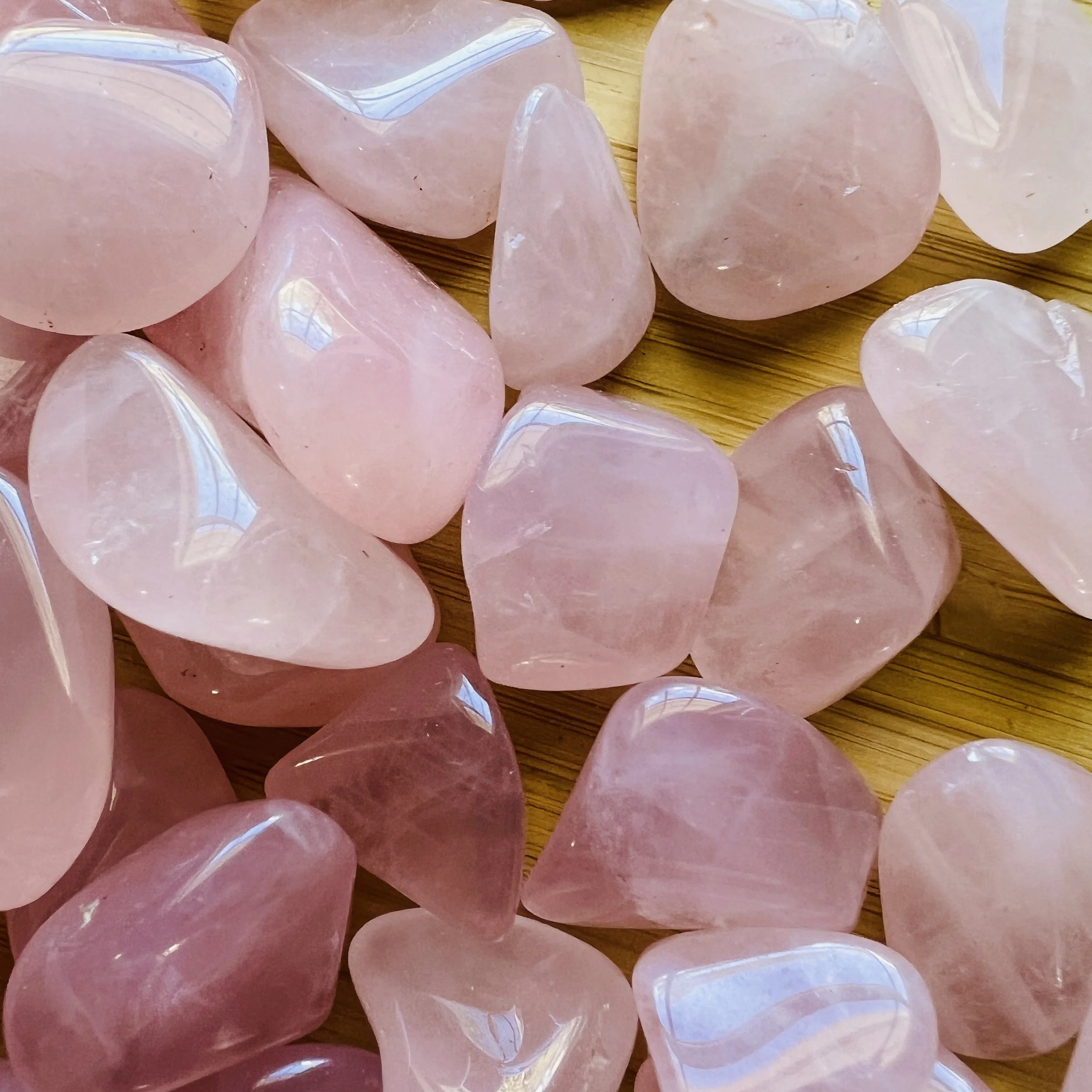 Rose Quartz Tumbled Stones (0.50-1.25 Inch - AA Grade - 64-96 Pieces Per Pound) Ethically Sourced from Madagascar - Beyond Bohemian