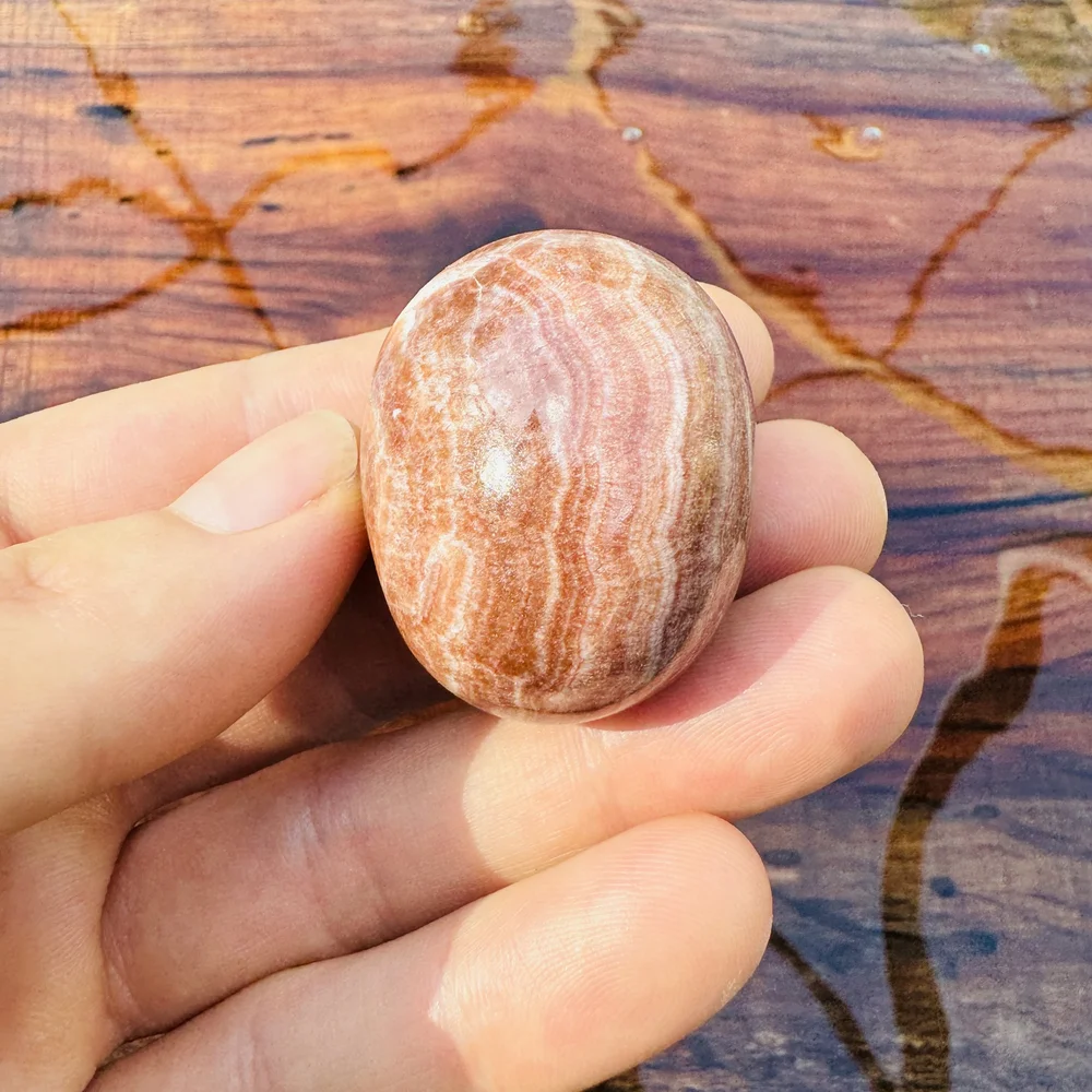 Pendentif En Aragonite Naturelle Zonée - 38 Carats, Pérou - Cabochon Pour Bijouterie - AZ50