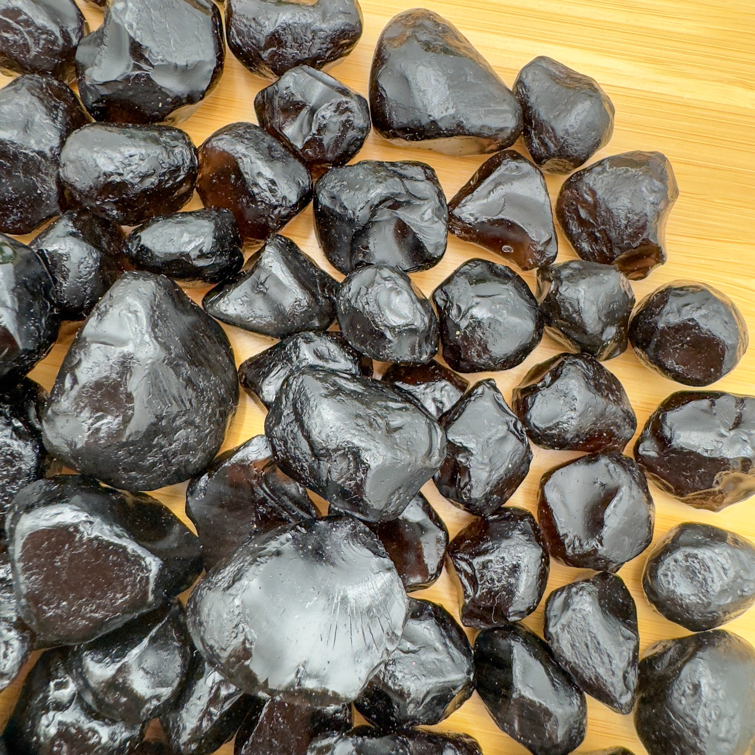 Apache Tear Raw Stones (0.50-1.50 Inch - AA Grade - 48-80 Pieces Per Pound) Ethically Sourced from Arizona - Beyond Bohemian