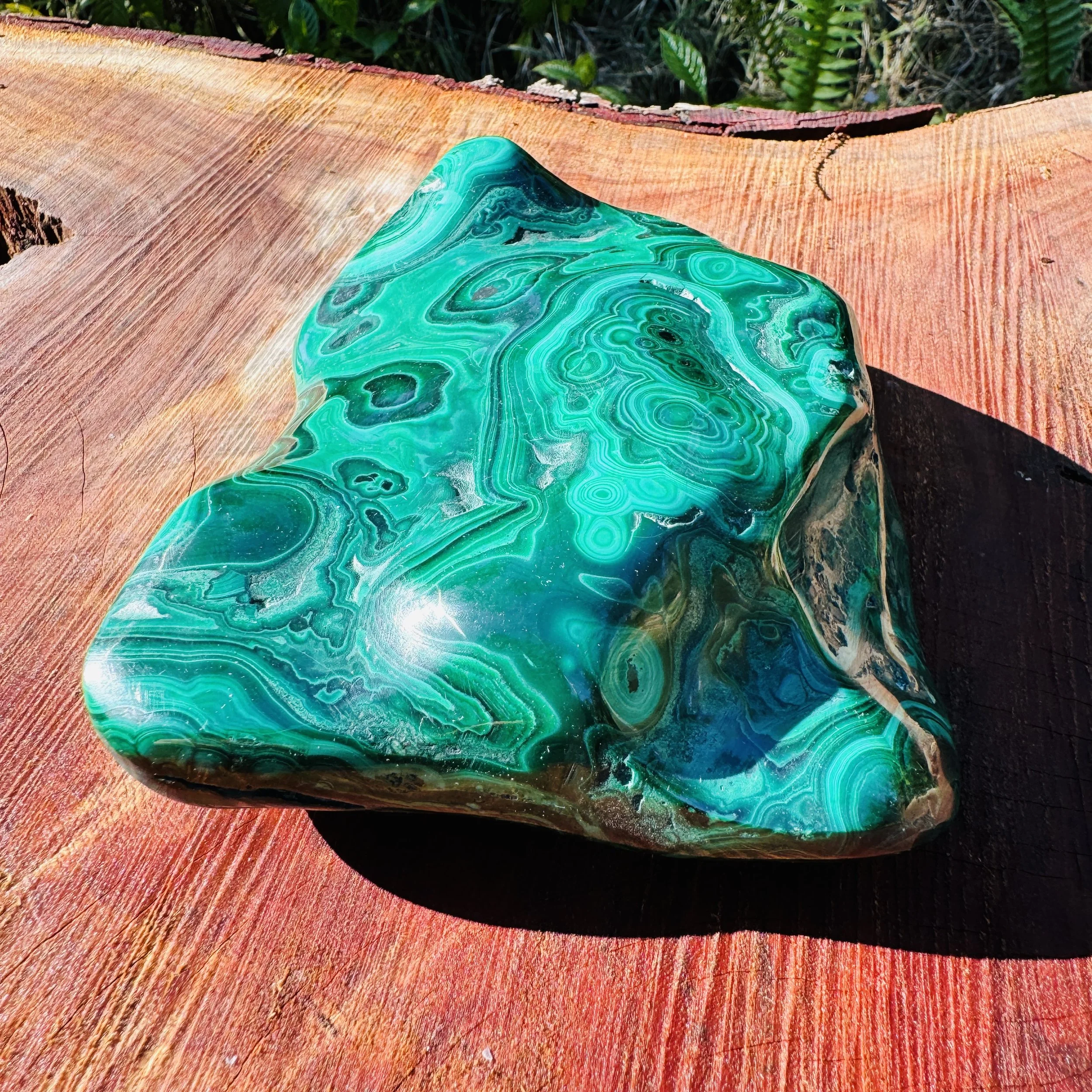 Malachite Polished Stone Specimen Ethically Sourced from Democratic Republic of the Congo - Beyond Bohemian