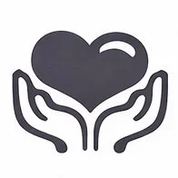 Love crystal intention icon symbolizing connection, compassion, and heart-centered energy