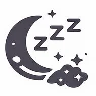 Sleep crystal intention icon symbolizing relaxation, nighttime calm, and rest-supportive energy