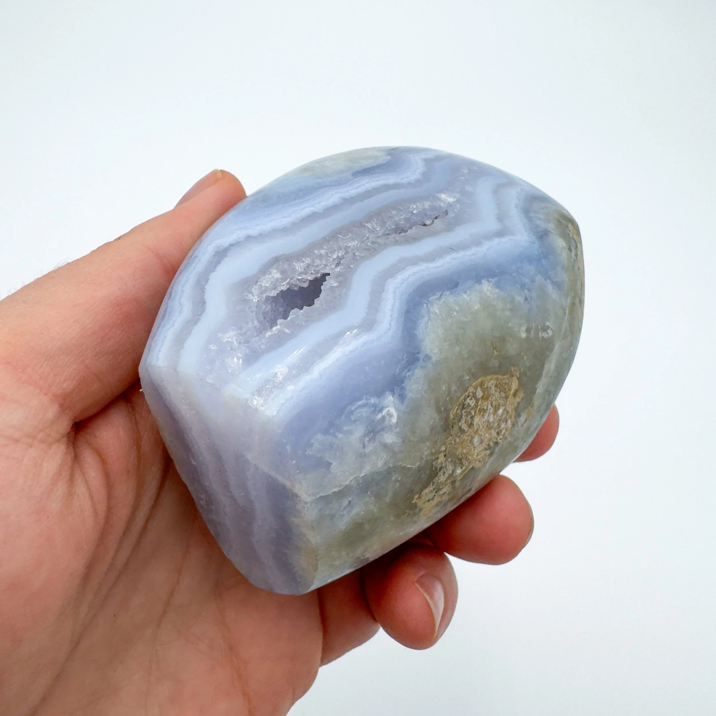 Blue Lace Agate Polished Crystal Geode 9213.jpg