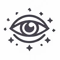 Intuition crystal intention icon representing inner wisdom, spiritual awareness, and intuitive insight