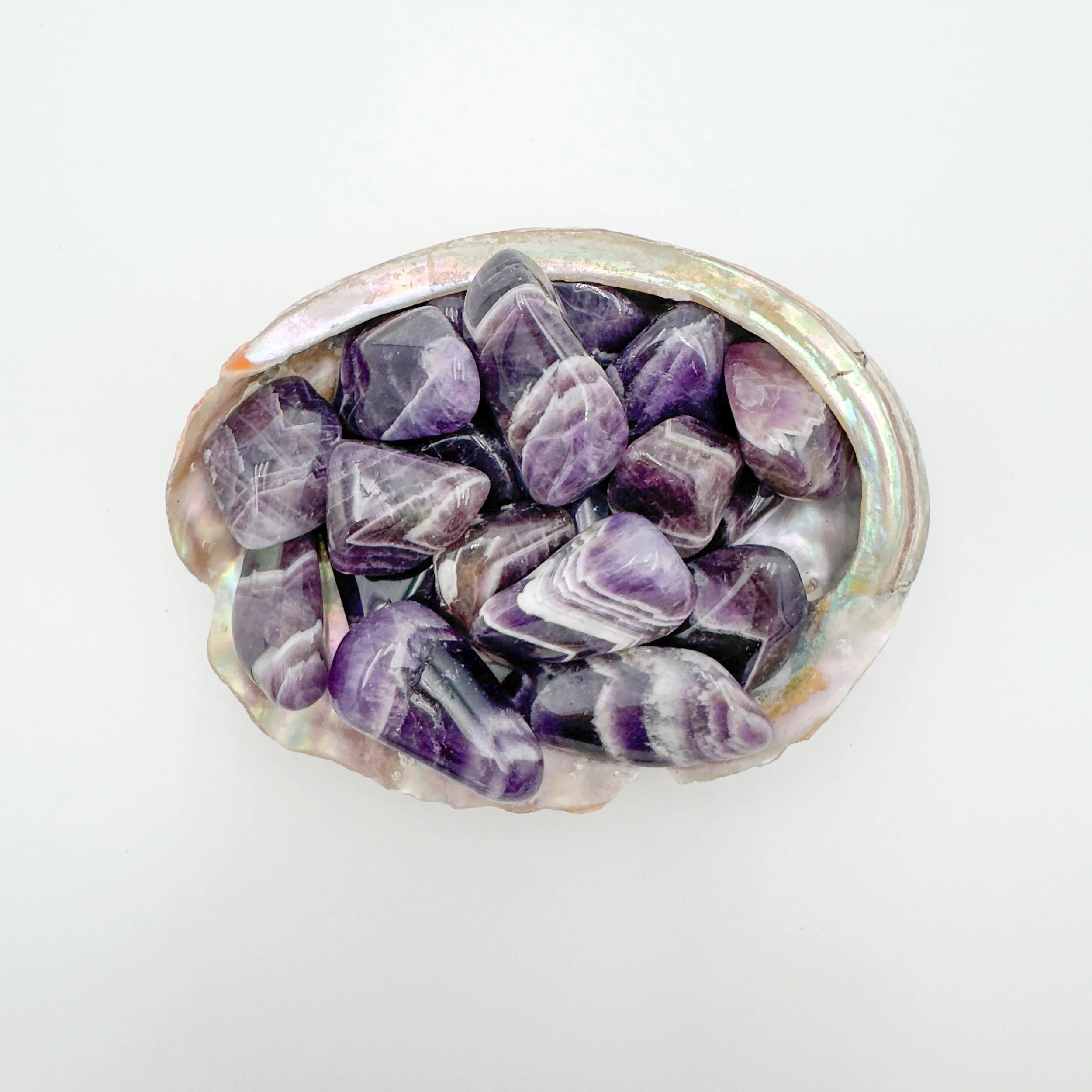 Ethically sourced Chevron Amethyst crystals from Zambia