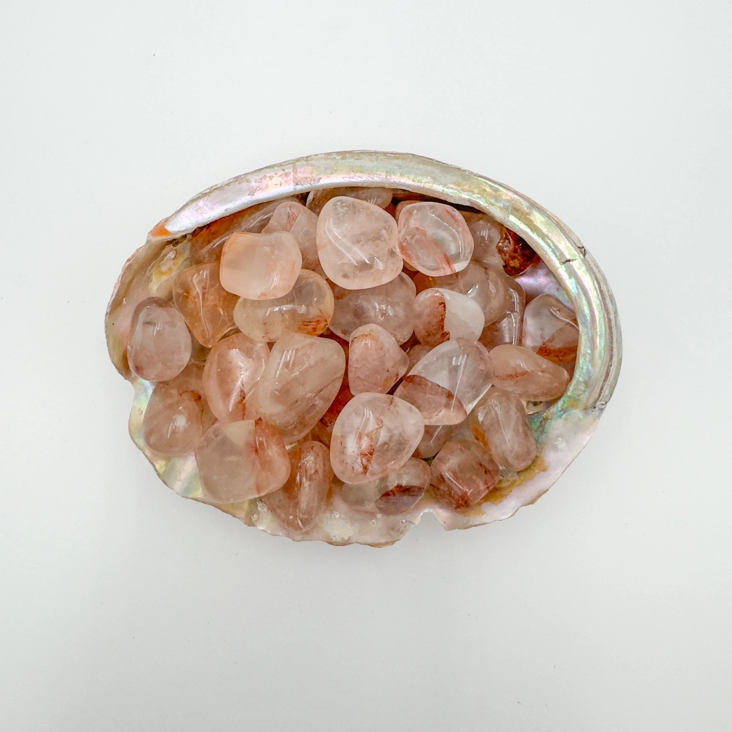 Fire Quartz Tumbled Stones (1-1.50 Inch - AA Grade - 24-40 Pieces Per Pound) Ethically Sourced from Madagascar