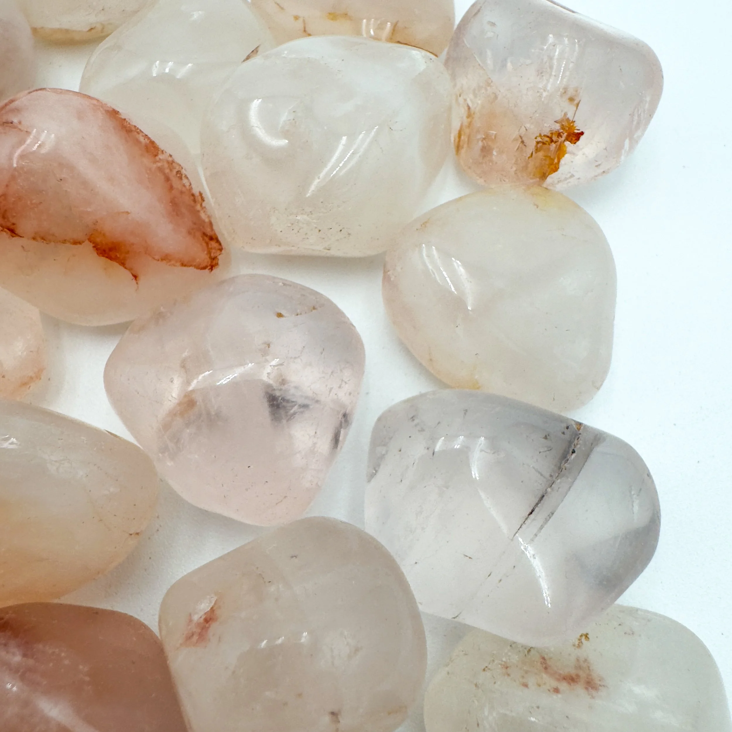 Fire Quartz Tumbled Stones (1.25-2 Inch - AA Grade - 16-24 Pieces Per Pound) Ethically Sourced from Madagascar - Beyond Bohemian