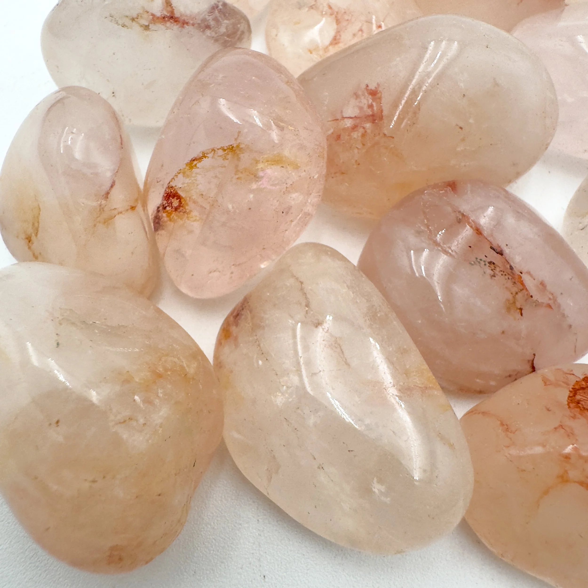 Fire Quartz Tumbled Stones (1.25-2 Inch - AA Grade - 16-24 Pieces Per Pound) Ethically Sourced from Madagascar - Beyond Bohemian