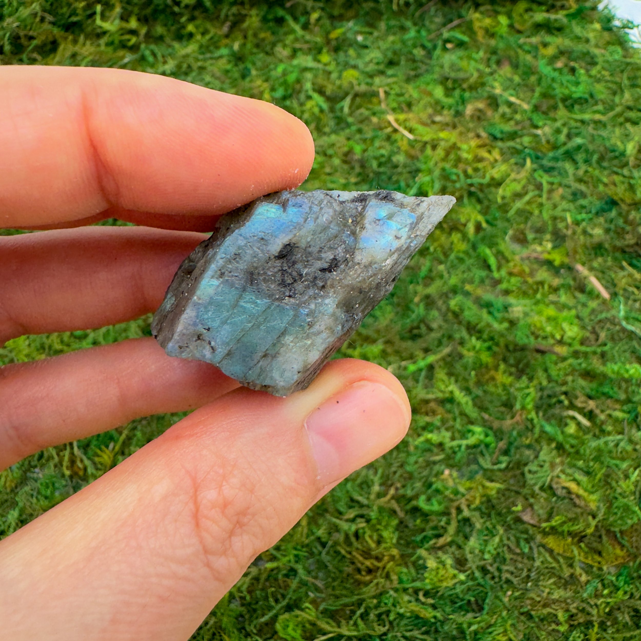 Labradorite (Rainbow) Raw Stones (1-2 Inch - A Grade - 16-32 Pieces Per Pound) Ethically Sourced from Madagascar - Beyond Bohemian