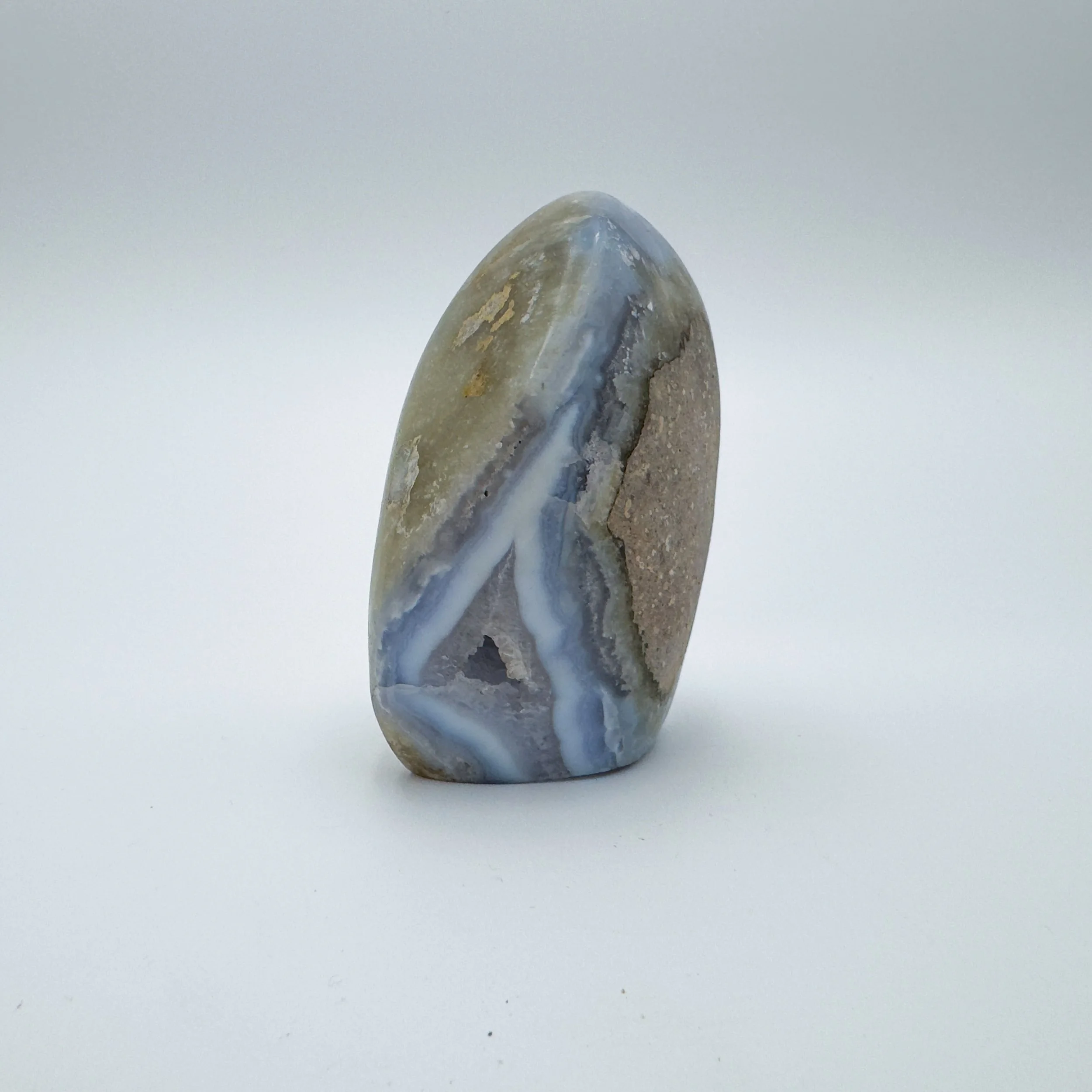 Blue Lace Agate Polished Crystal Geode 9188.jpg