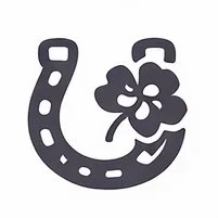 Luck crystal intention icon representing opportunity, positive momentum, and good fortune