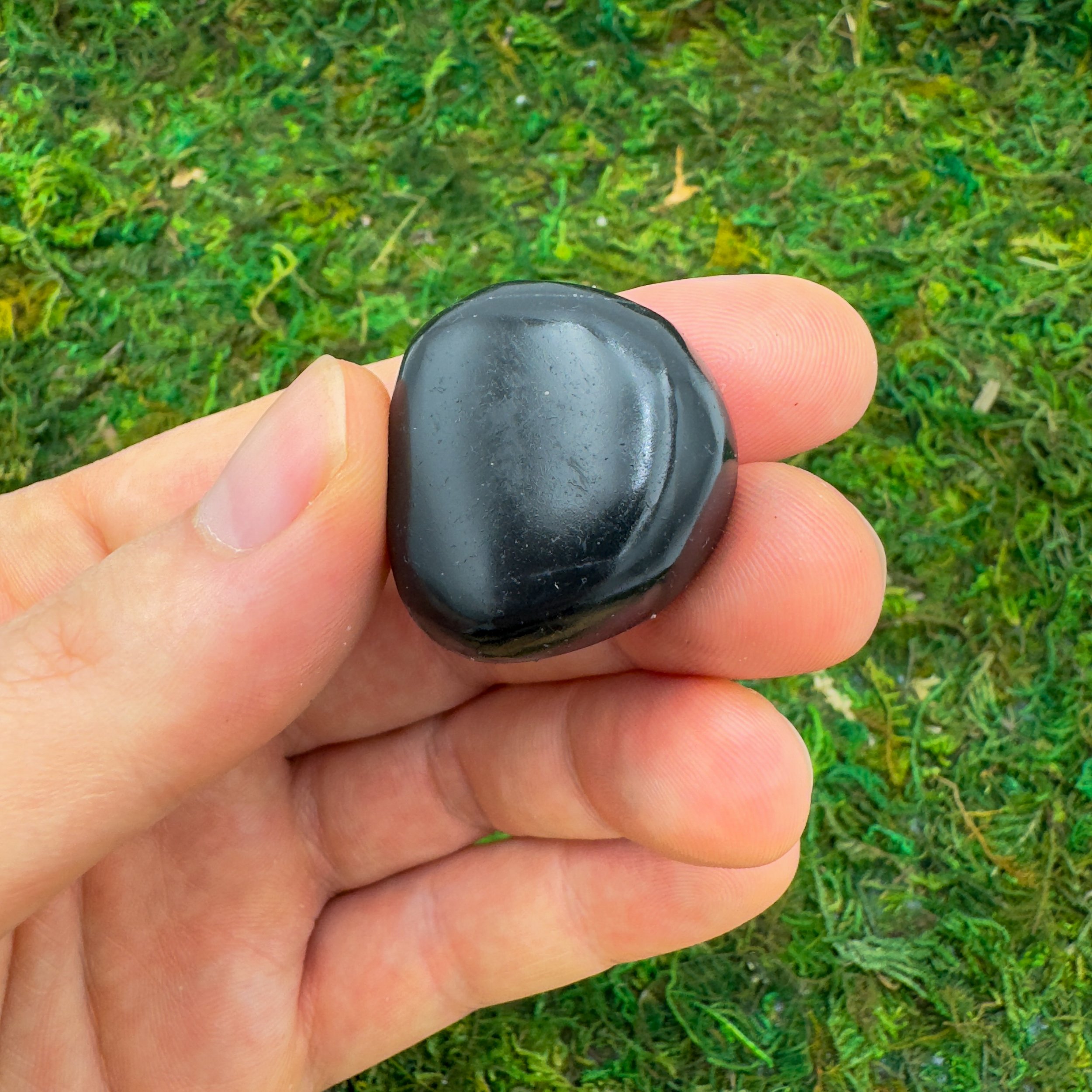 Black Onyx Hand Polished Stones (1-1.50 Inch - AA Grade - 16-32 Pieces Per Pound) Ethically Sourced from Peru - Beyond Bohemian