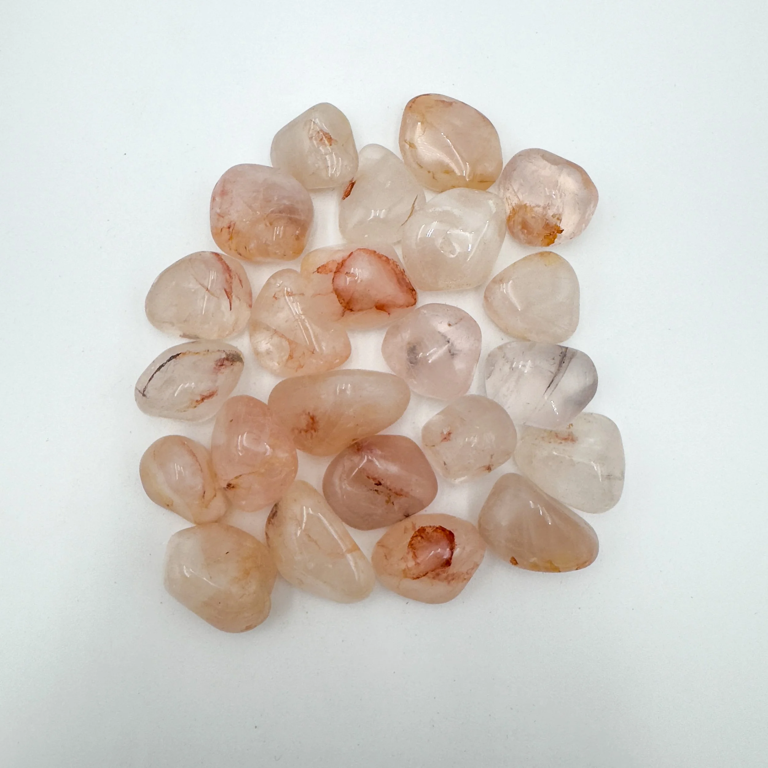 Fire Quartz Tumbled Stones (1.25-2 Inch - AA Grade - 16-24 Pieces Per Pound) Ethically Sourced from Madagascar - Beyond Bohemian