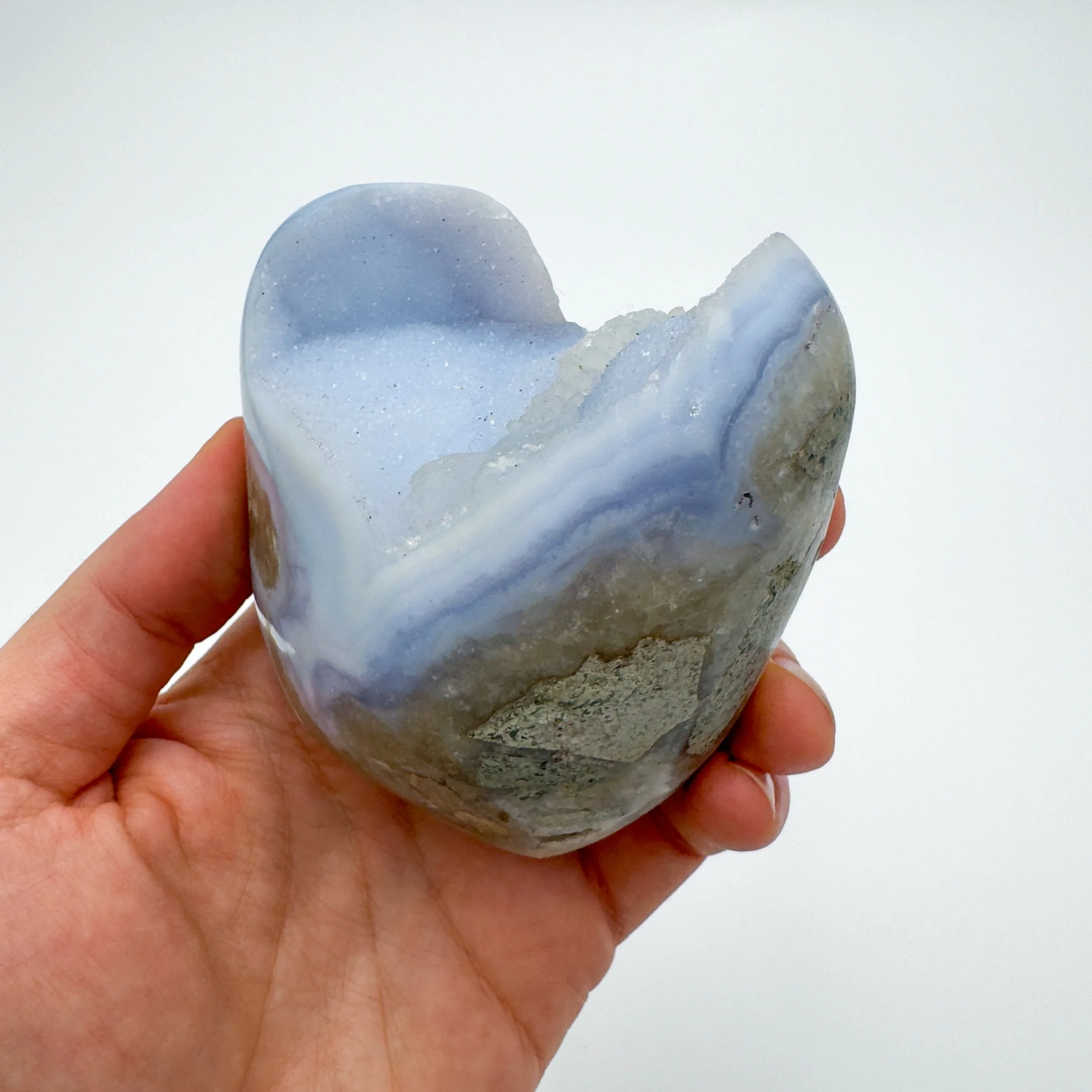 Blue Lace Agate Polished Crystal Geode 9203.jpg