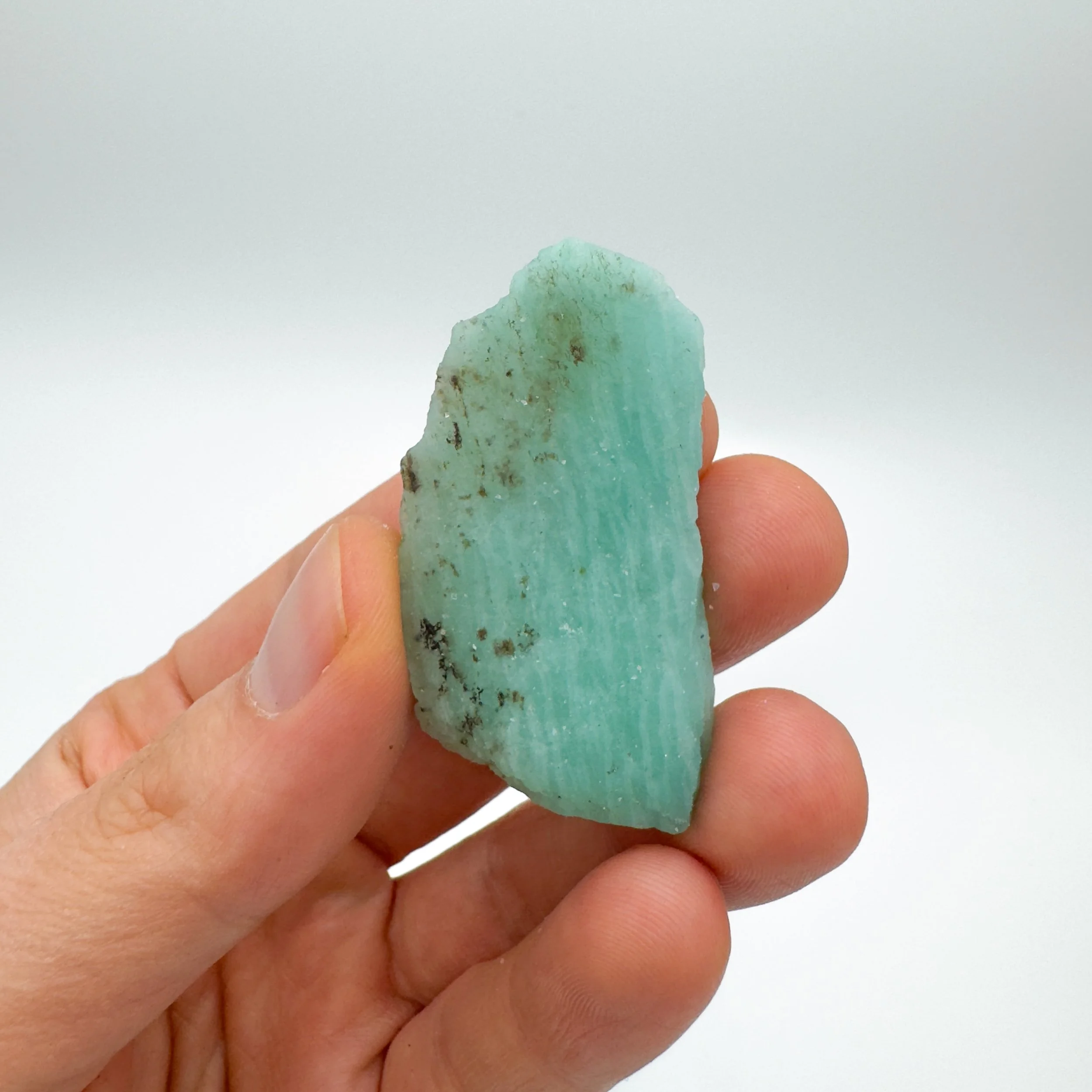 Amazonite Raw Stones (1-2 Inch - A Grade - 12-20 Pieces Per Pound) Ethically Sourced from Mozambique - Beyond Bohemian
