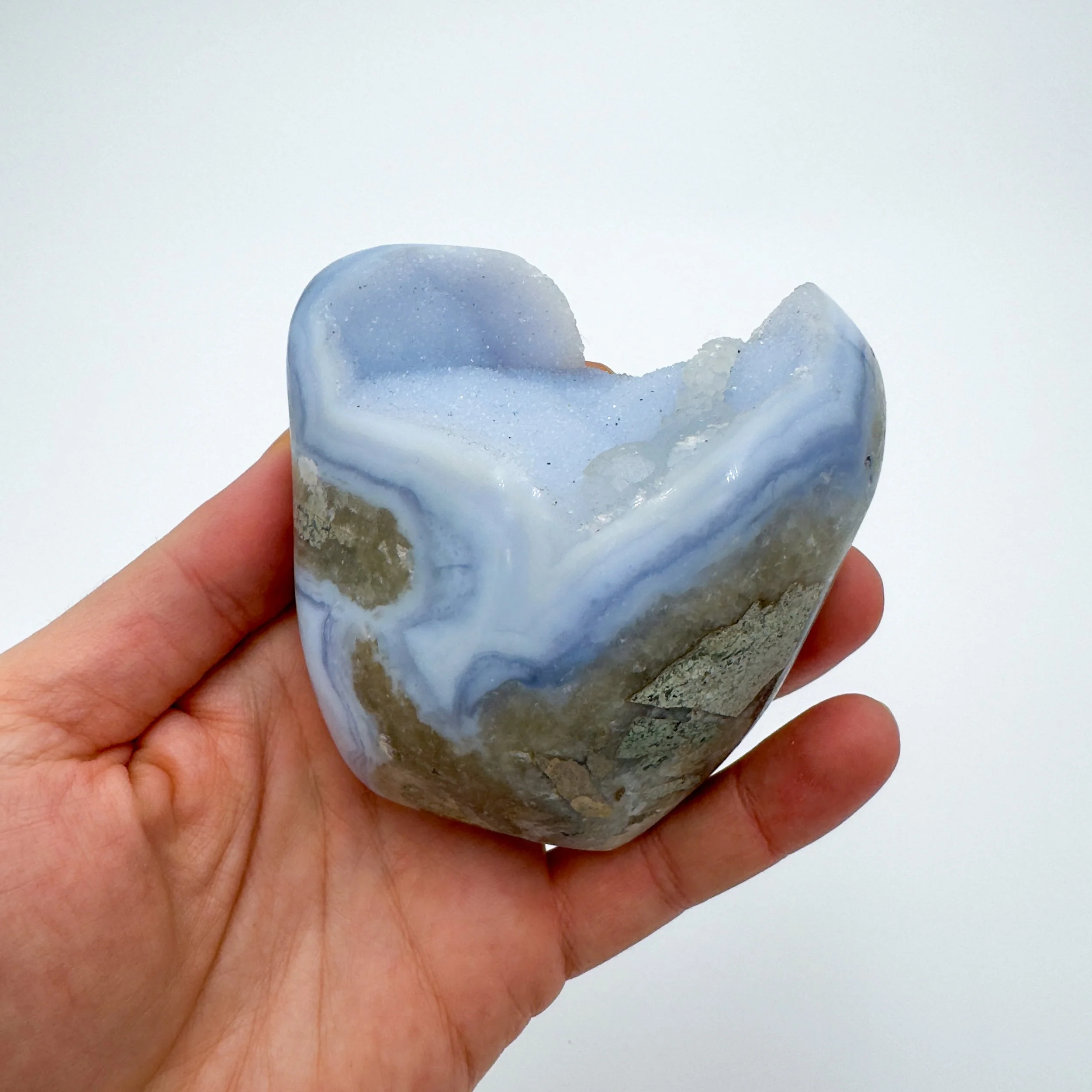Blue Lace Agate Polished Crystal Geode 9204.jpg