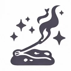 Cleansing crystal intention icon representing renewal, purification, and clearing stagnant energy