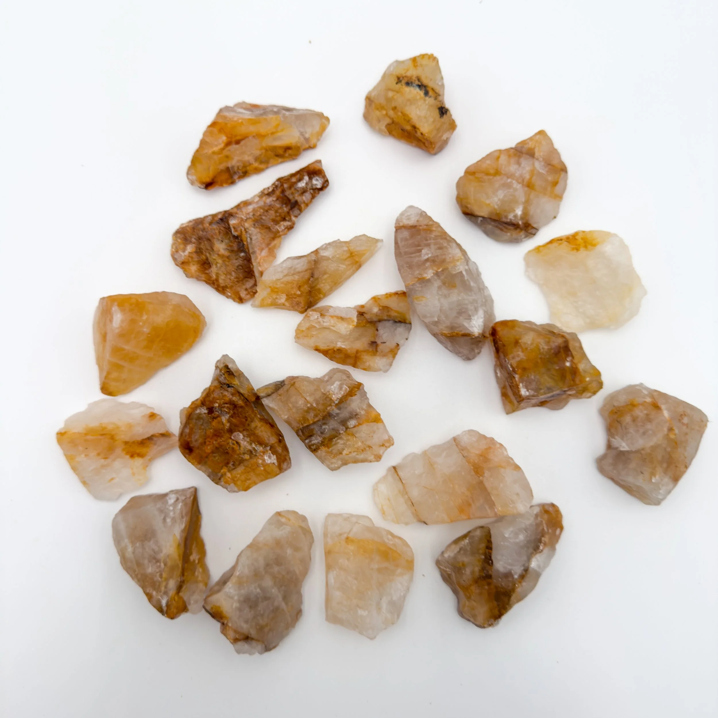 Golden Healer Raw Crystals (1-2 Inch - AA Grade - 12-20 Pieces Per Pound) Ethically Sourced from Madagascar