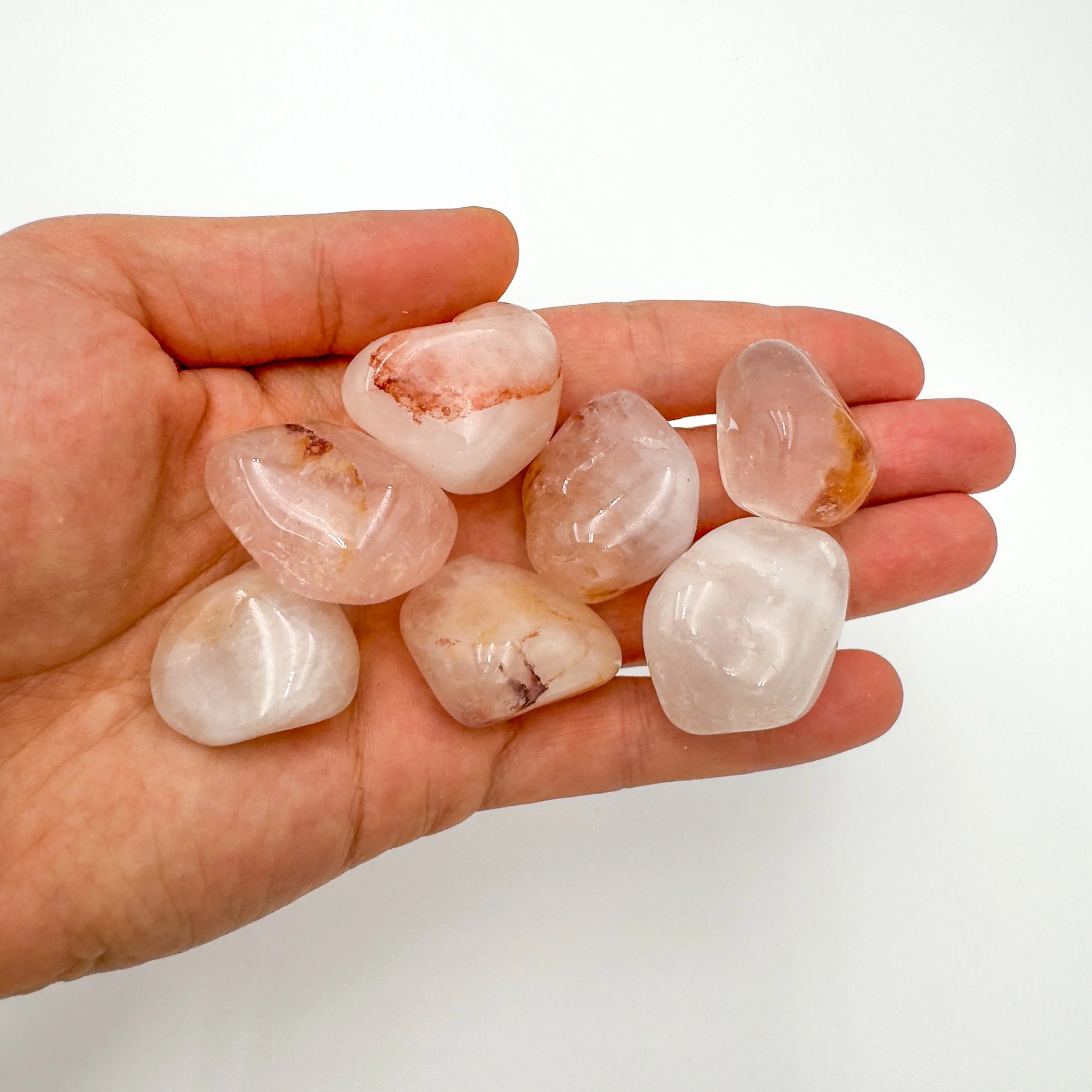 Fire Quartz Tumbled Stones (1.25-2 Inch - AA Grade - 16-24 Pieces Per Pound) Ethically Sourced from Madagascar - Beyond Bohemian