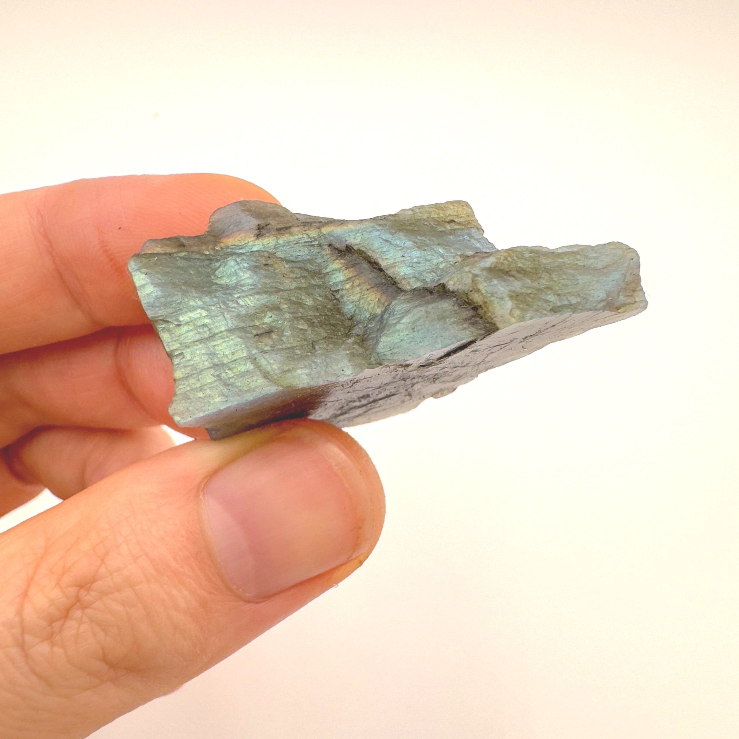 Labradorite (Rainbow) Raw Stones (1-2 Inch - AA Grade - 12-20 Pieces Per Pound) Ethically Sourced from Madagascar - Beyond Bohemian