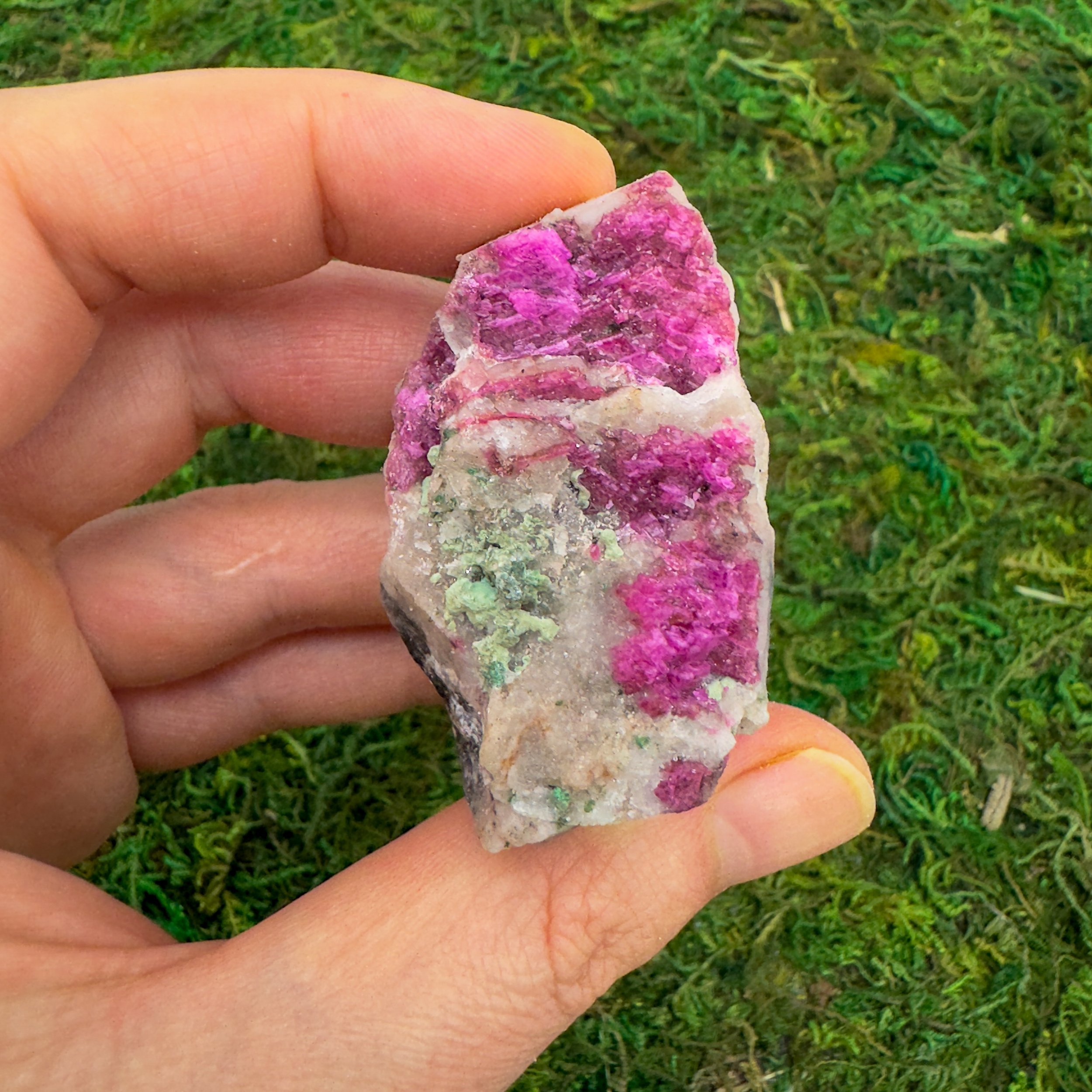 Cobalt Calcite Raw Crystals (1-2 Inch - AA Grade - 12-20 Pieces Per Pound) Ethically Sourced from Democratic Republic of the Congo - Beyond Bohemian