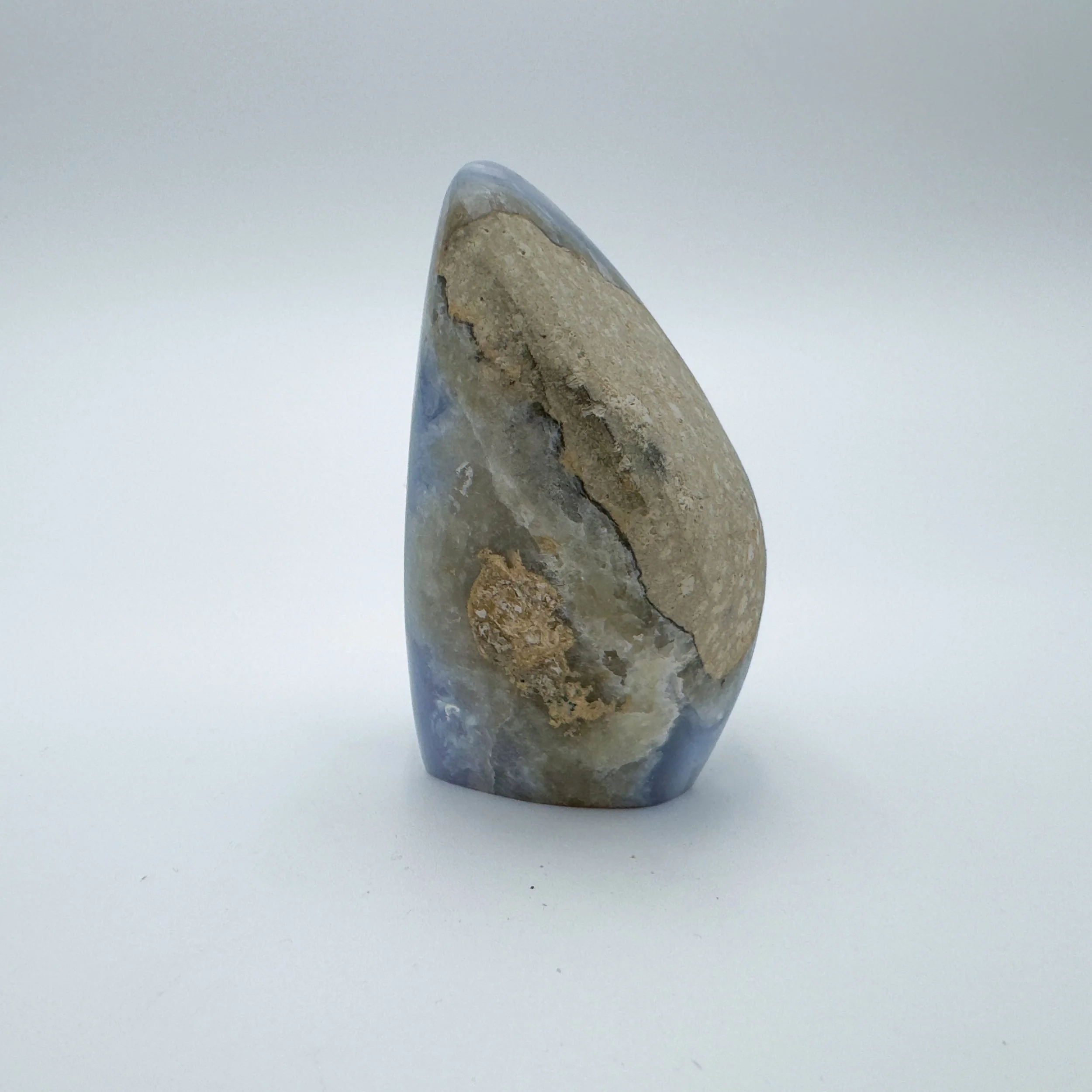 Blue Lace Agate Polished Crystal Geode 9209.jpg