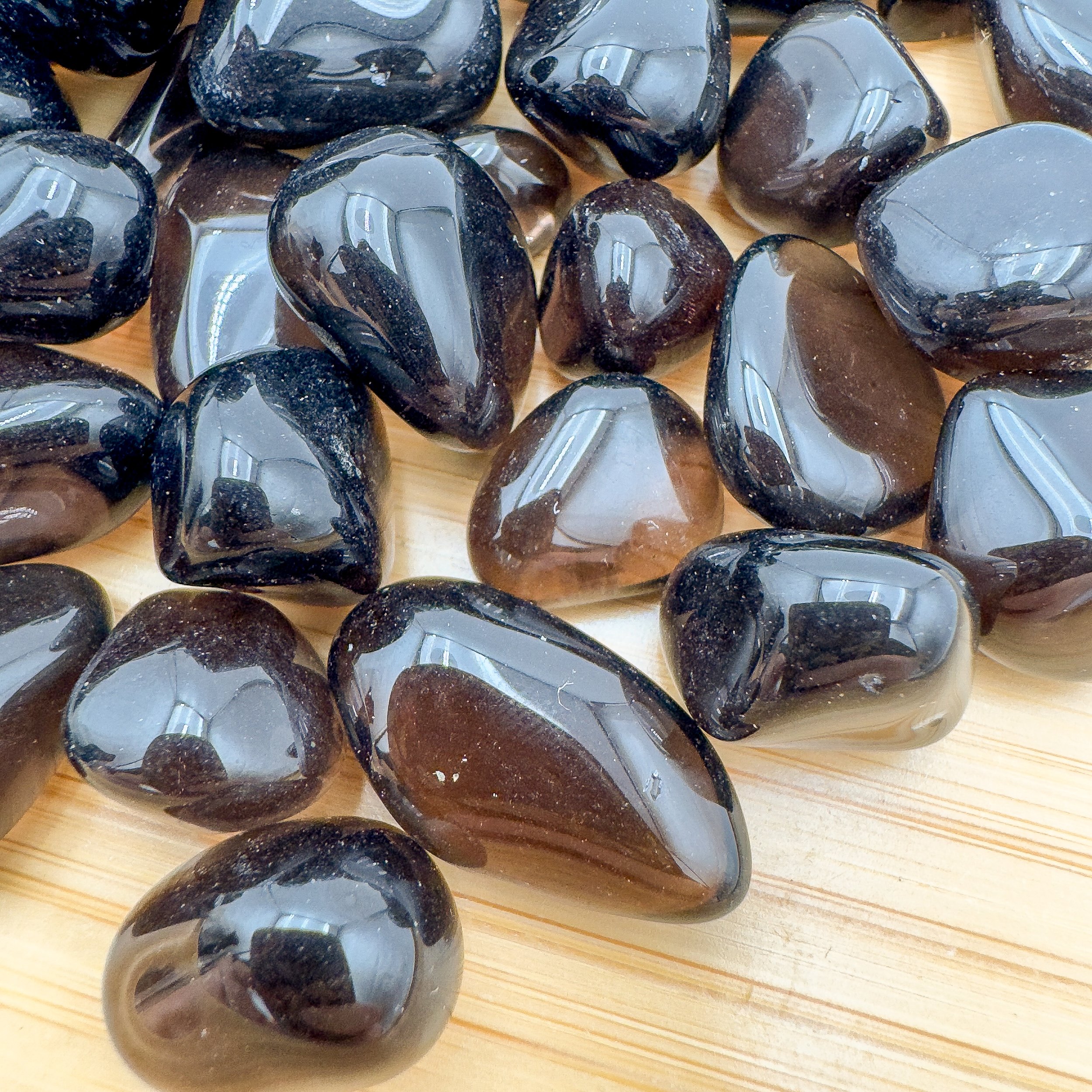 Apache Tear Tumbled Stones (0.50-1.25 Inch - AAA Grade - 64-128 Pieces Per Pound) Ethically Sourced from Arizona - Beyond Bohemian