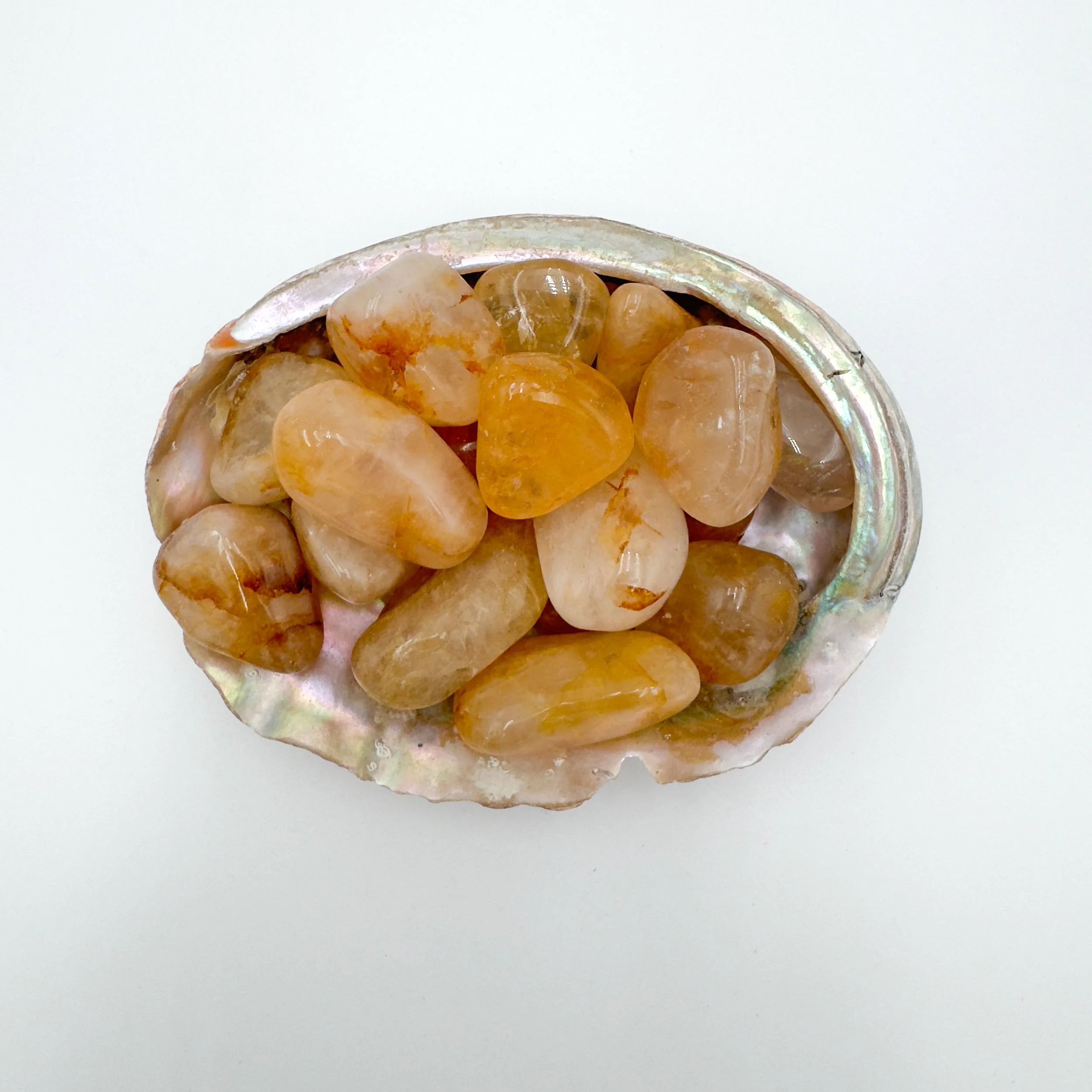 Golden Healer Tumbled Stones (1.25-2 Inch - AA Grade - 16-24 Pieces Per Pound) Ethically Sourced from Madagascar