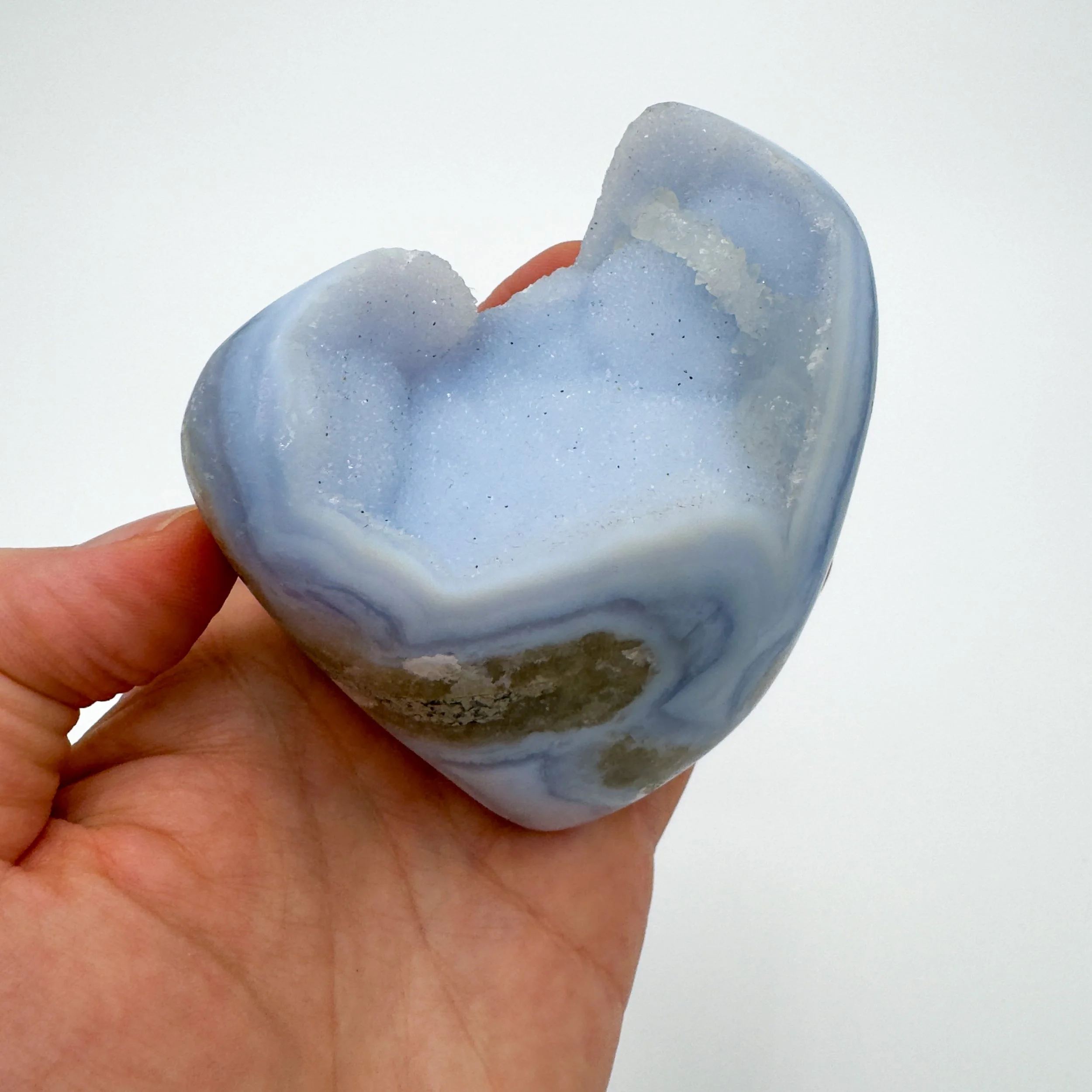 Blue Lace Agate Polished Crystal Geode 9202.jpg