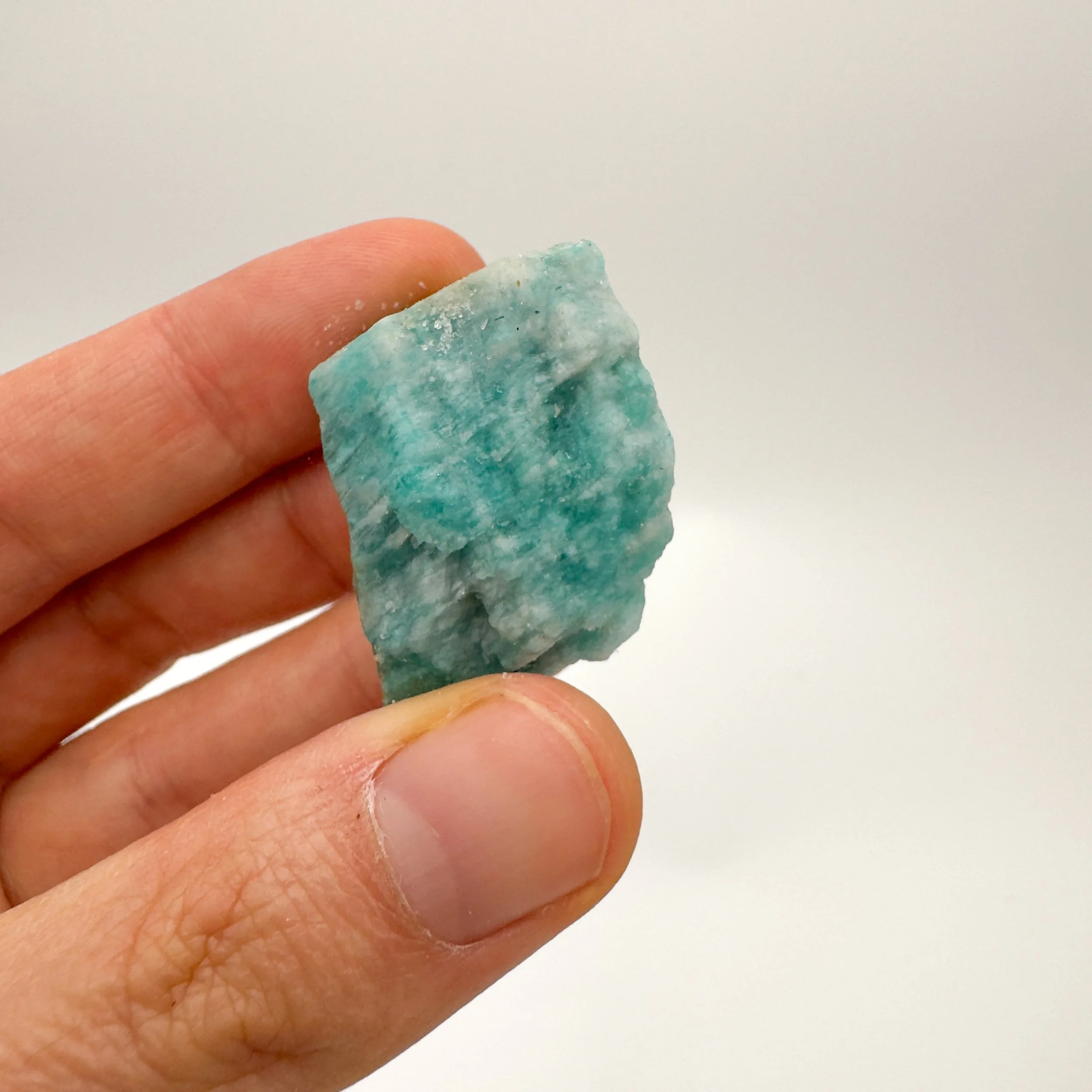Amazonite Raw Stones (1-2 Inch - A Grade - 12-20 Pieces Per Pound) Ethically Sourced from Mozambique - Beyond Bohemian