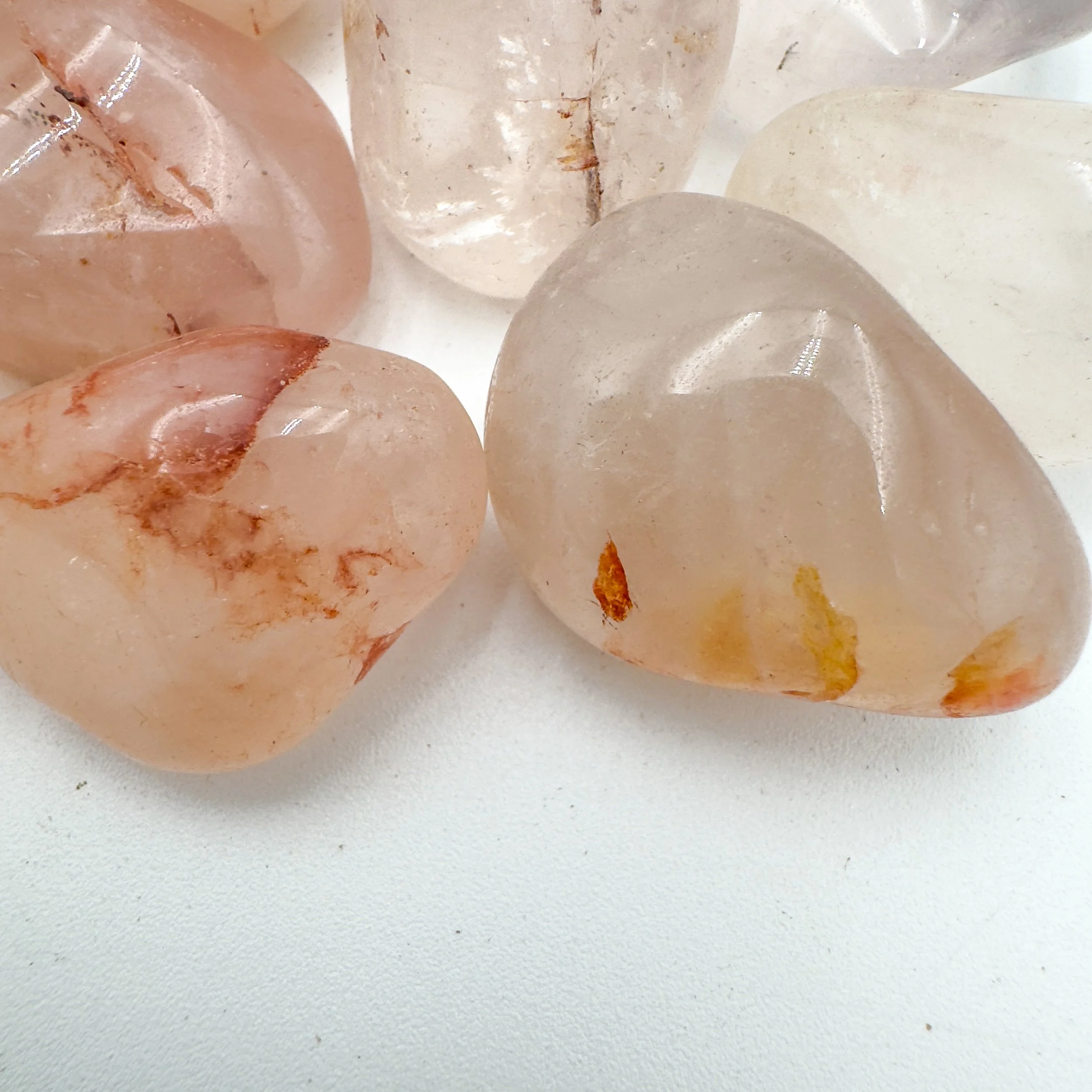 Fire Quartz Tumbled Stones (1.25-2 Inch - AA Grade - 16-24 Pieces Per Pound) Ethically Sourced from Madagascar - Beyond Bohemian