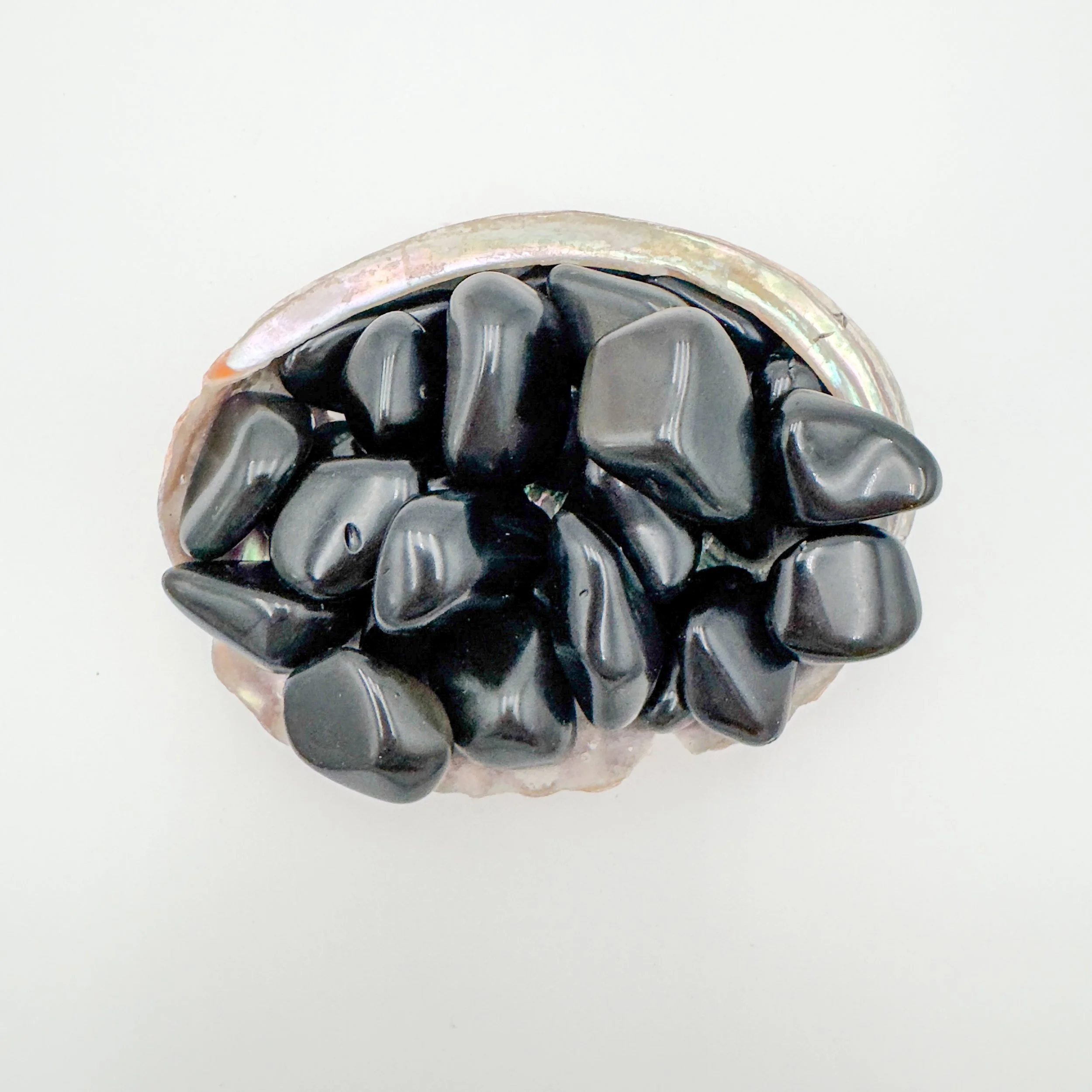 Bulk Rainbow Obsidian tumbled stones for jewelry and energy work