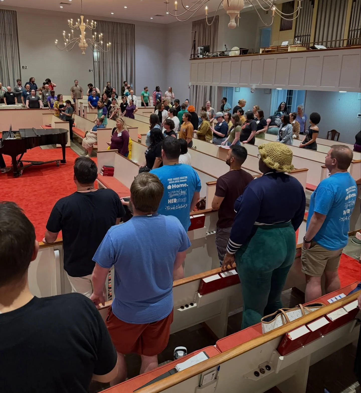 We are back at rehearsal with some amazing new members! Welcome to the Pride Chorus family, newbies!