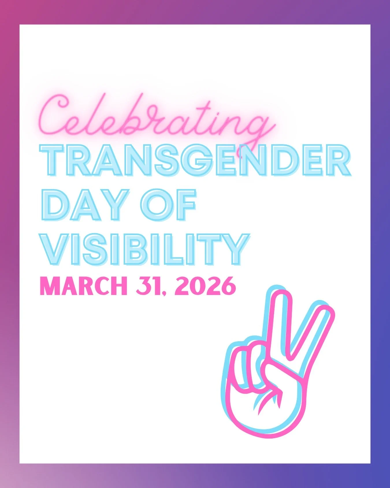 Today we are celebrating our trans community, who make this planet a more worthwhile and beautiful place. 🩵💖🤍 Remember we will always stand with our trans siblings. We see you, and we support you! 

#pridechorus⁠ #pride #transdayofvisibility🏳️&zw