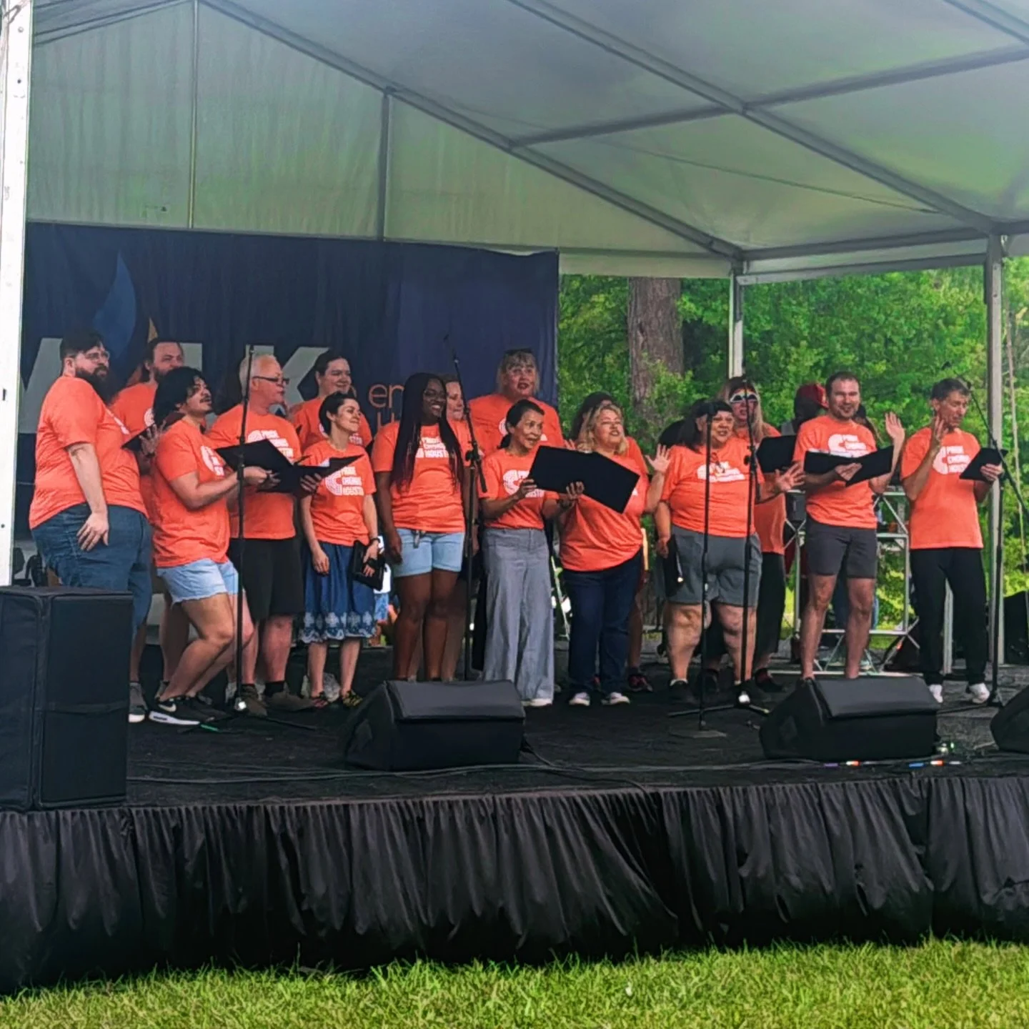 We had a great time singing at the 38th annual Walk to End HIV with our friends at Allies in Hope @aihhouston What a fabulous event for an amazing cause!
