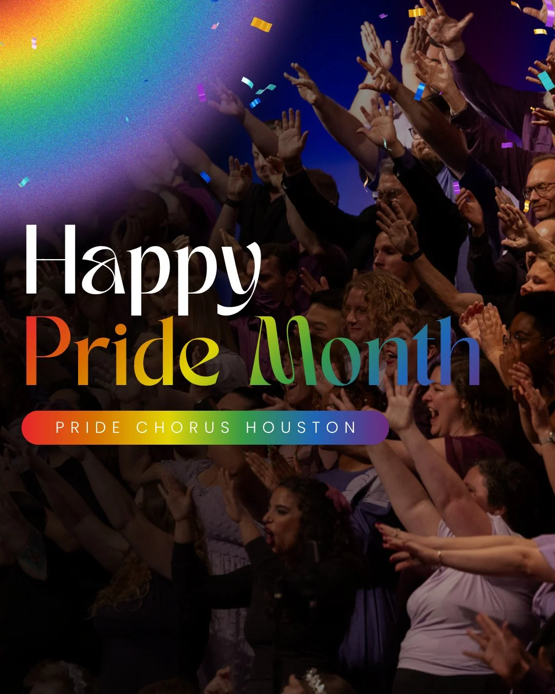 Happy Pride Month from Pride Chorus Houston! Let your star shine bright this month, and be proud of who you are! 🏳️&zwj;🌈🏳️&zwj;⚧️⁠
⁠
We hope to see you at our Pride Month Concert on June 20: Make Your Own Kind of Music!