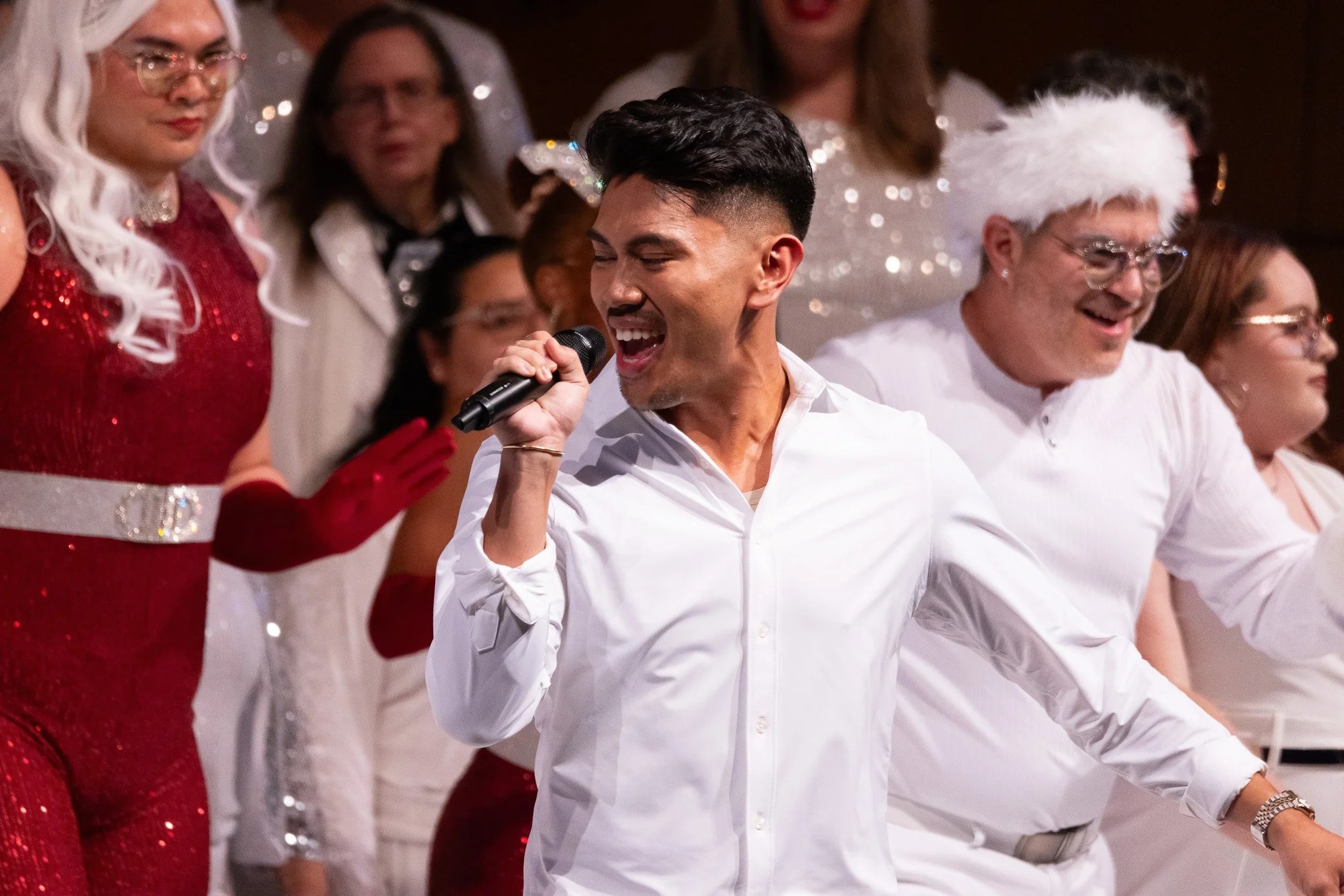 Photograph of a singer